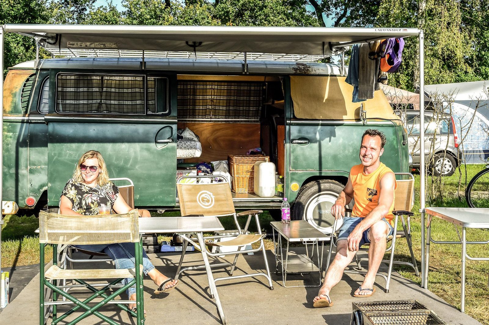 Camper spot with private sanitary facilities