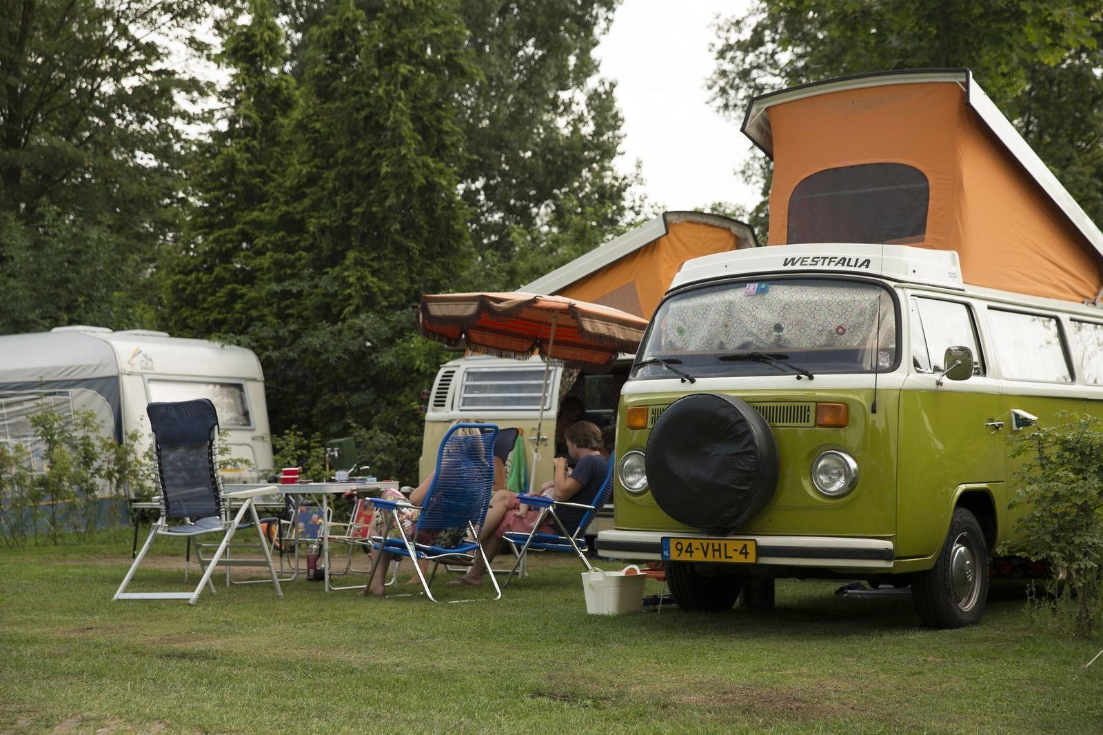 Camper spot with private sanitary facilities