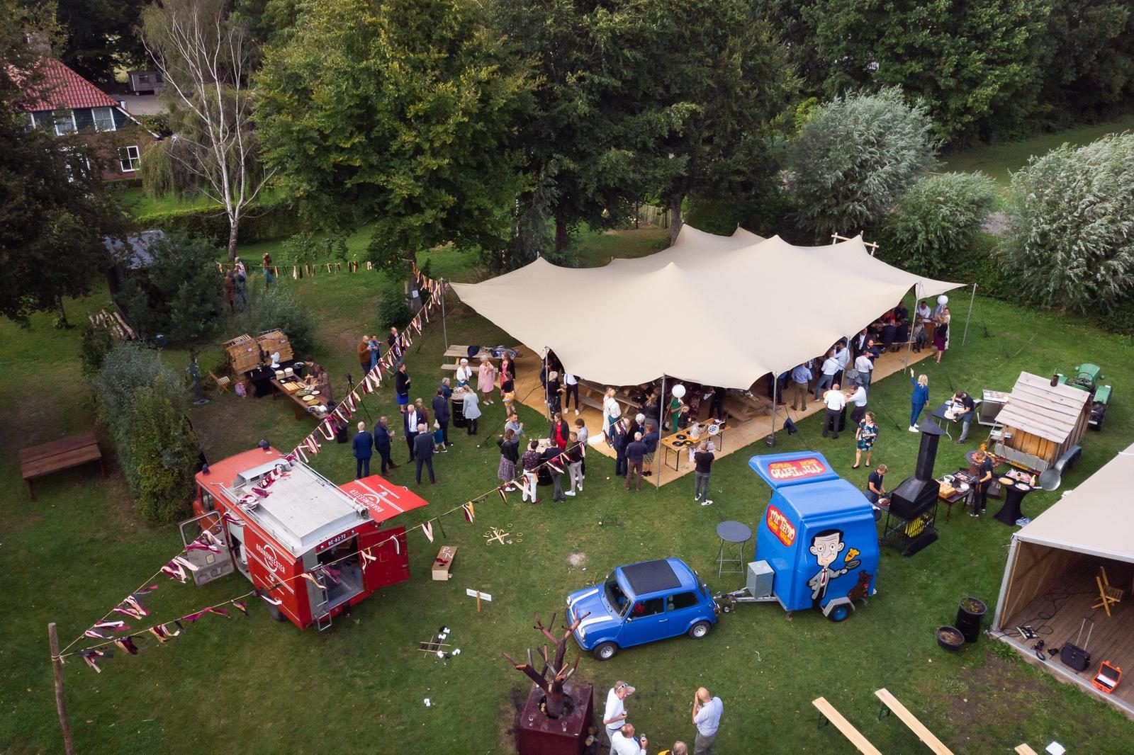 Het gehele vakantiepark + naastgelegen activiteitenterrein (maximaal 2000 personen)