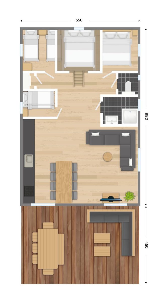 Vechtdallodge für 8 Personen