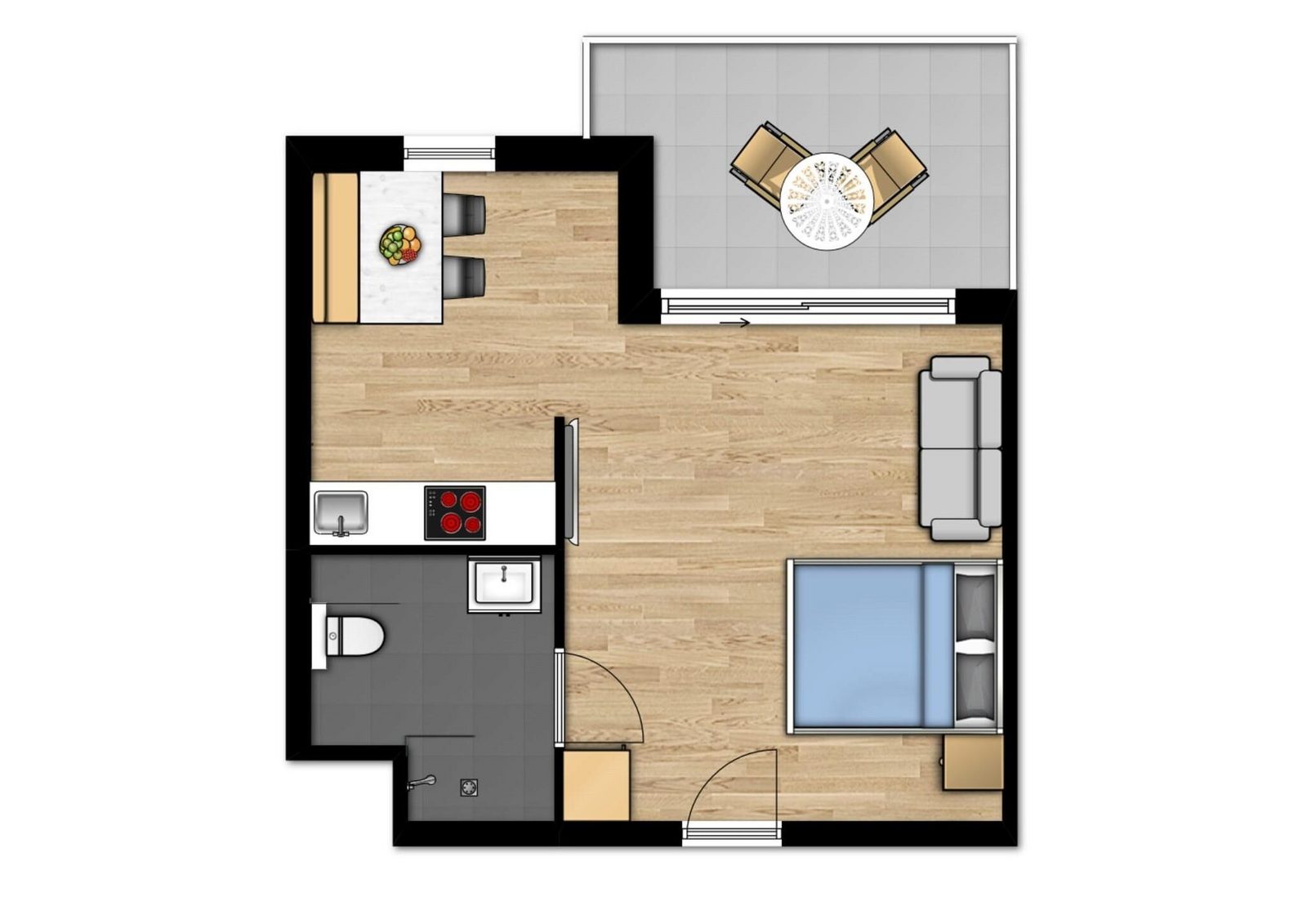 Essential Suite - 2p | Dubbelbed - Mindervalide aangepast