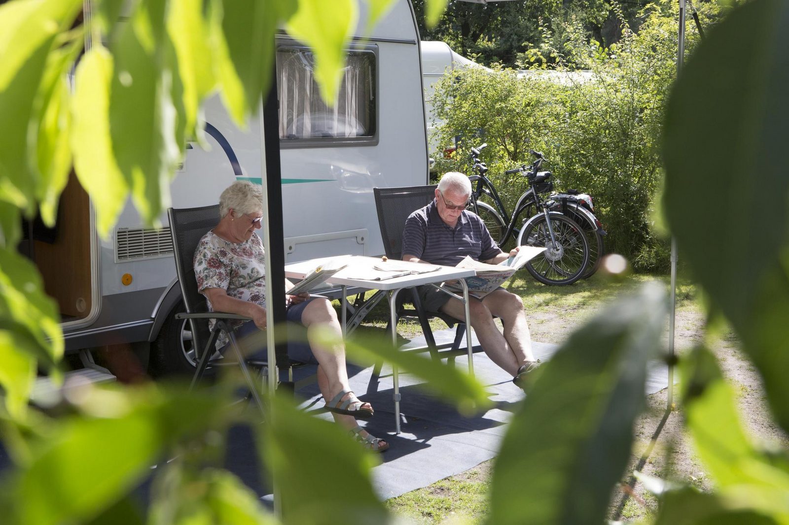 Stellplatz mit Privatsanitär