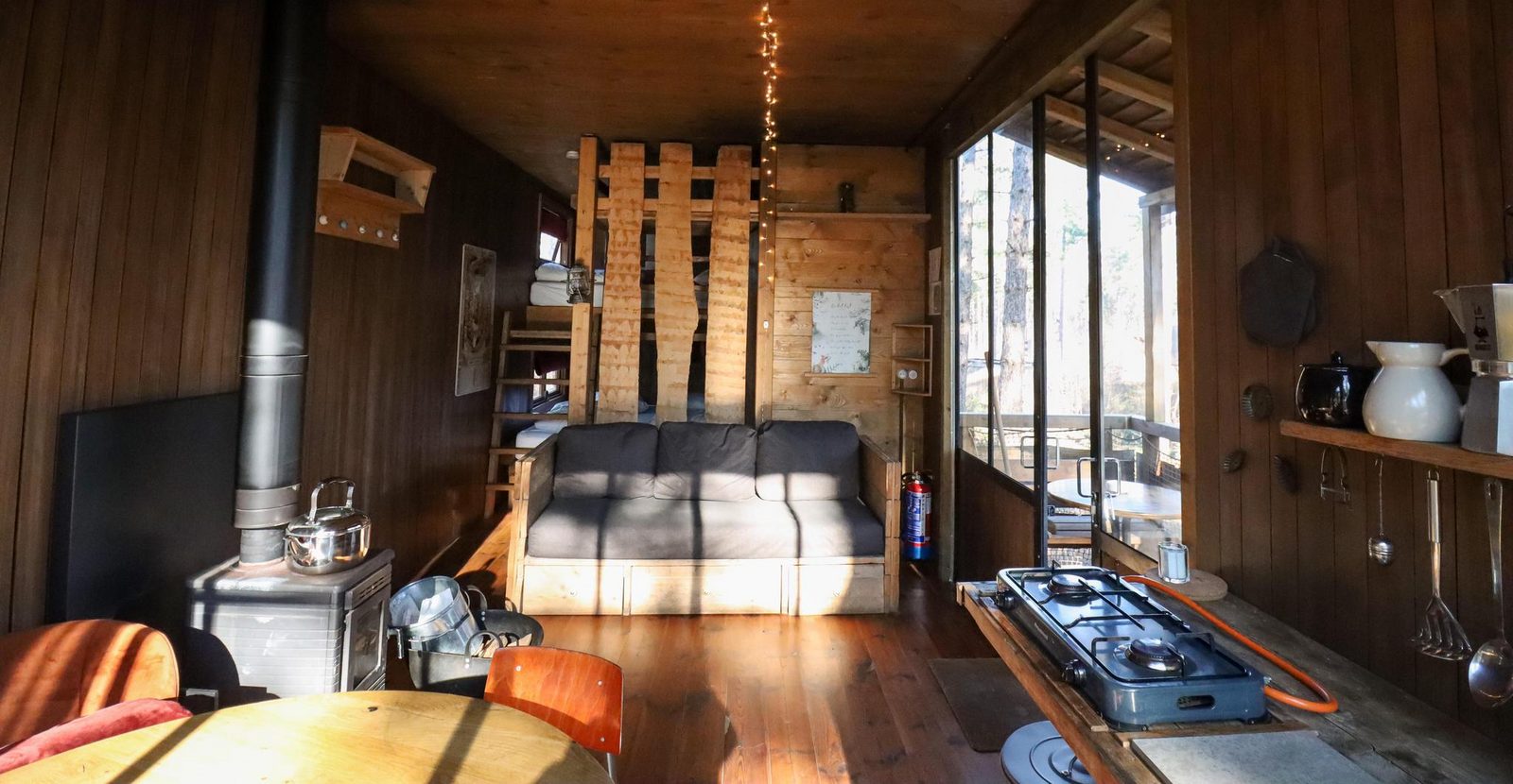Treetop mit Hot Tub