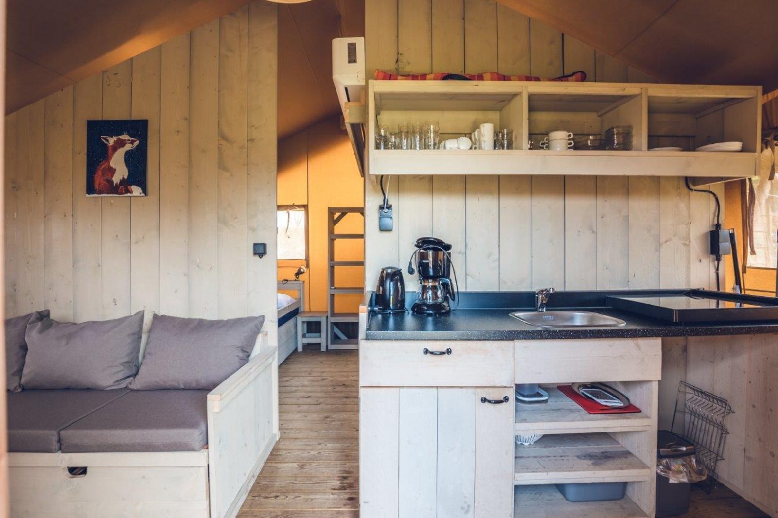 Safari tent 'Vos' | 2 - 5 people