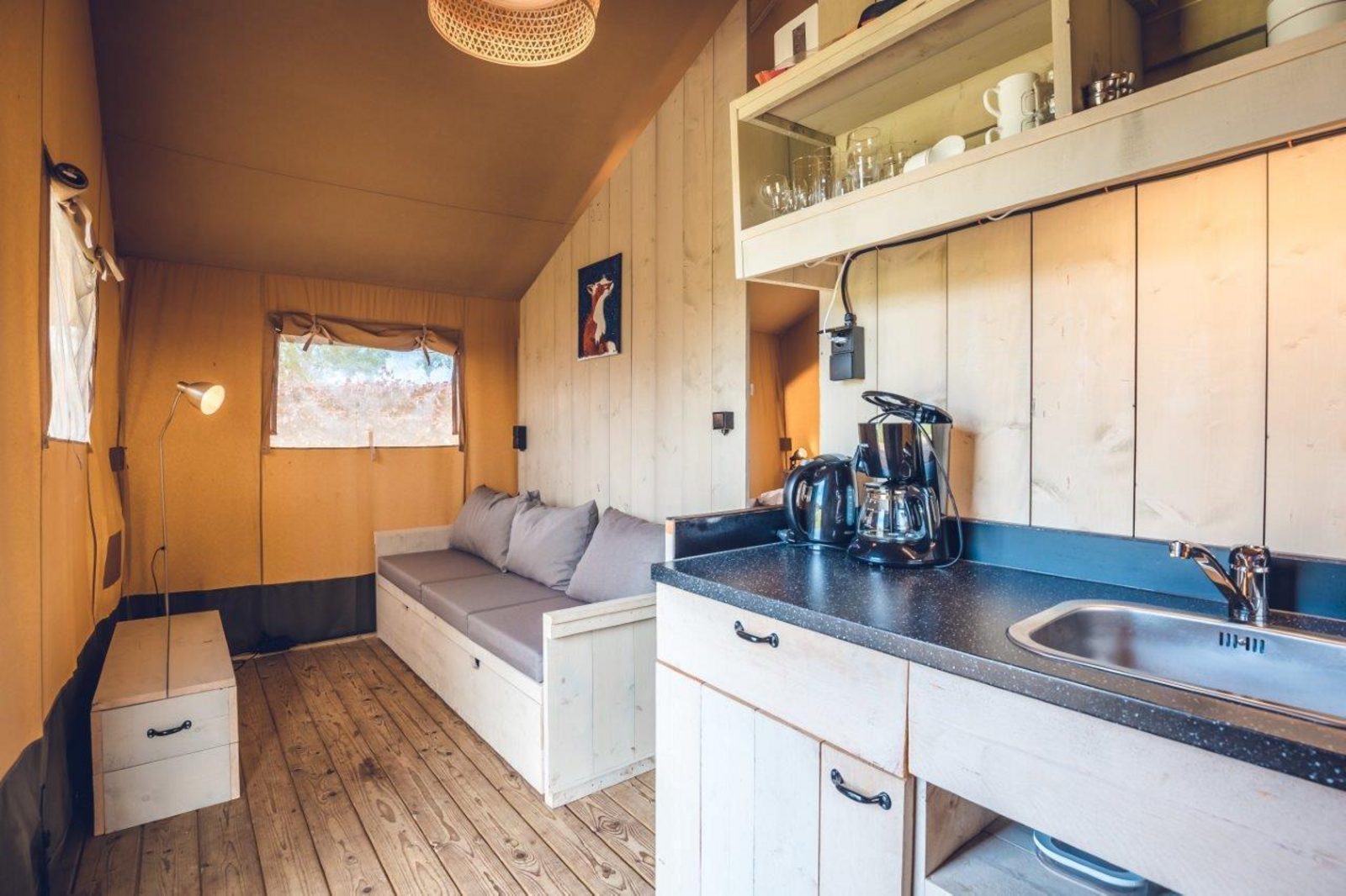 Safari tent 'Vos' | 2 - 5 people