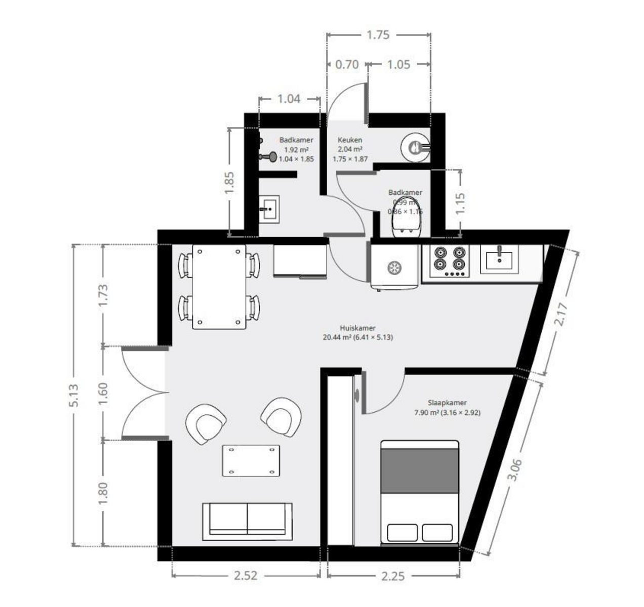 2 pers. Bungalow Monumentaal met hottub 