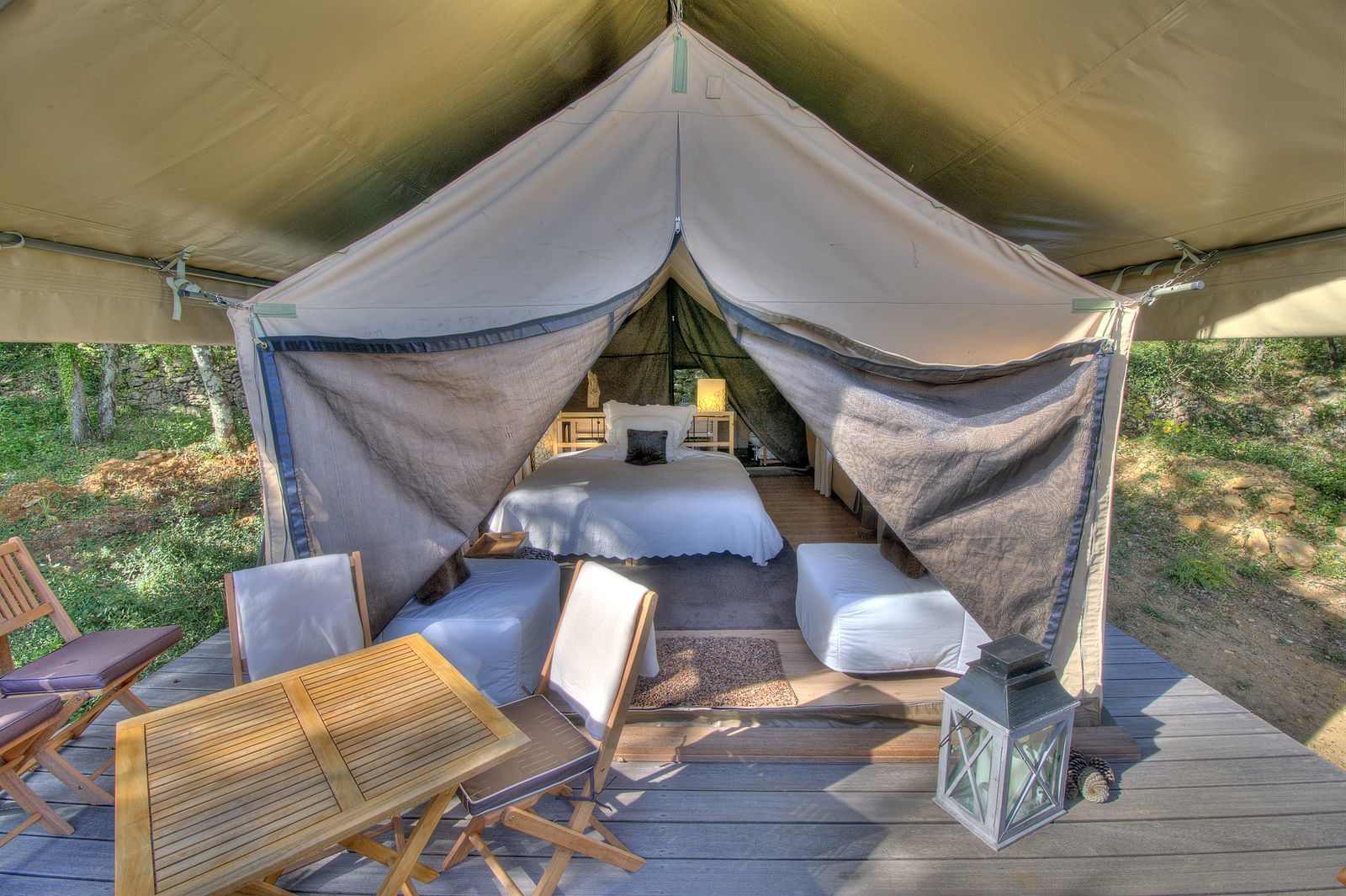 Le Paradis - safaritent Zuid-Frankrijk luxe kamperen
