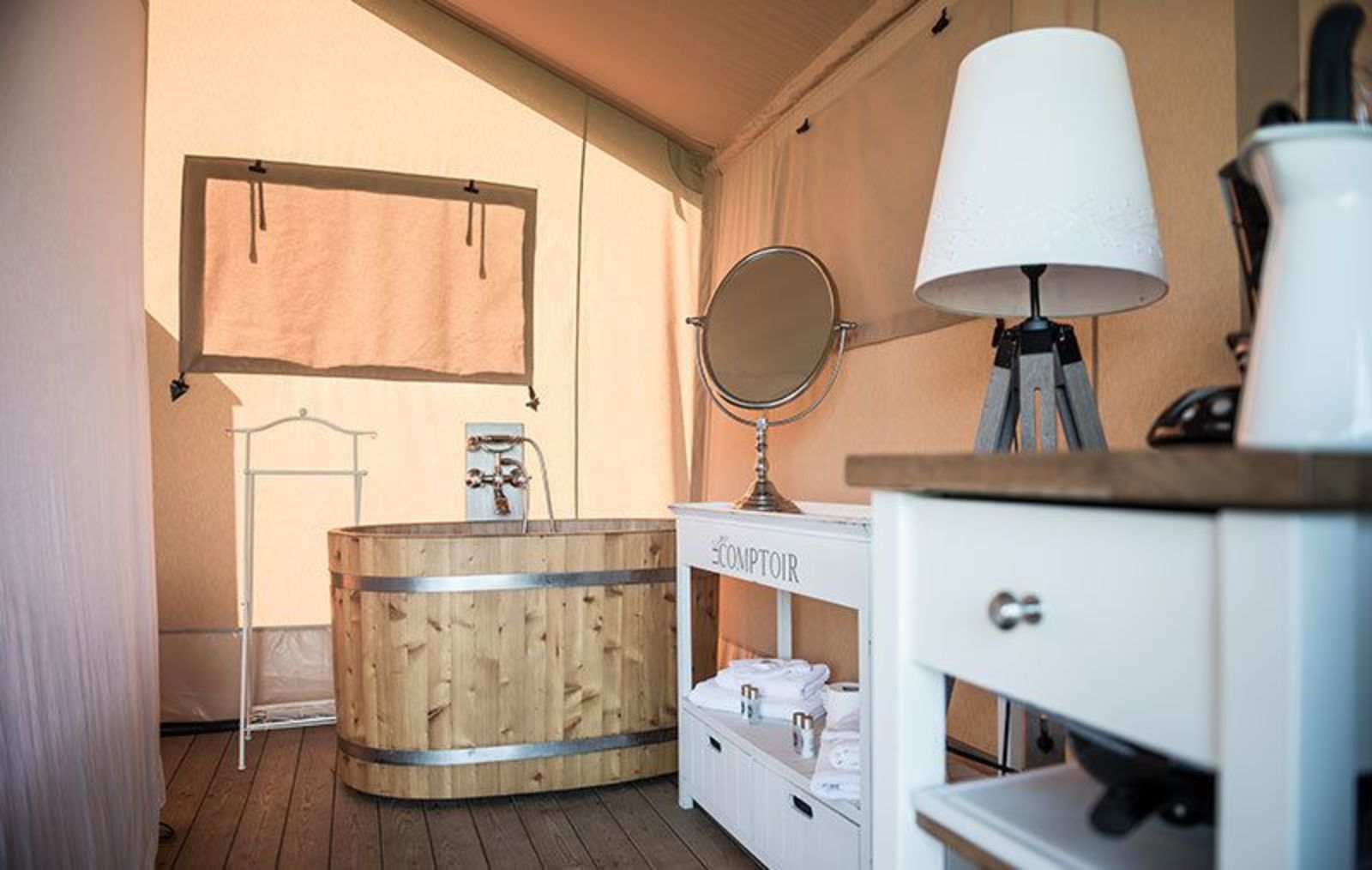 Twentse Buitenleven - Twin Lodgetent I romantisch kamperen