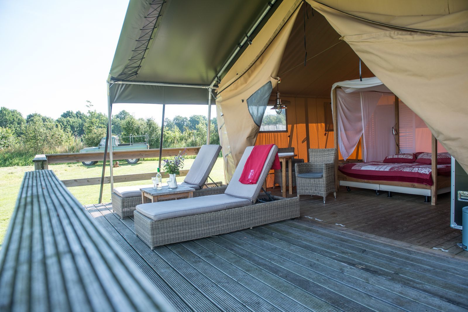 Twentse Buitenleven - Twin Lodgetent I romantisch kamperen
