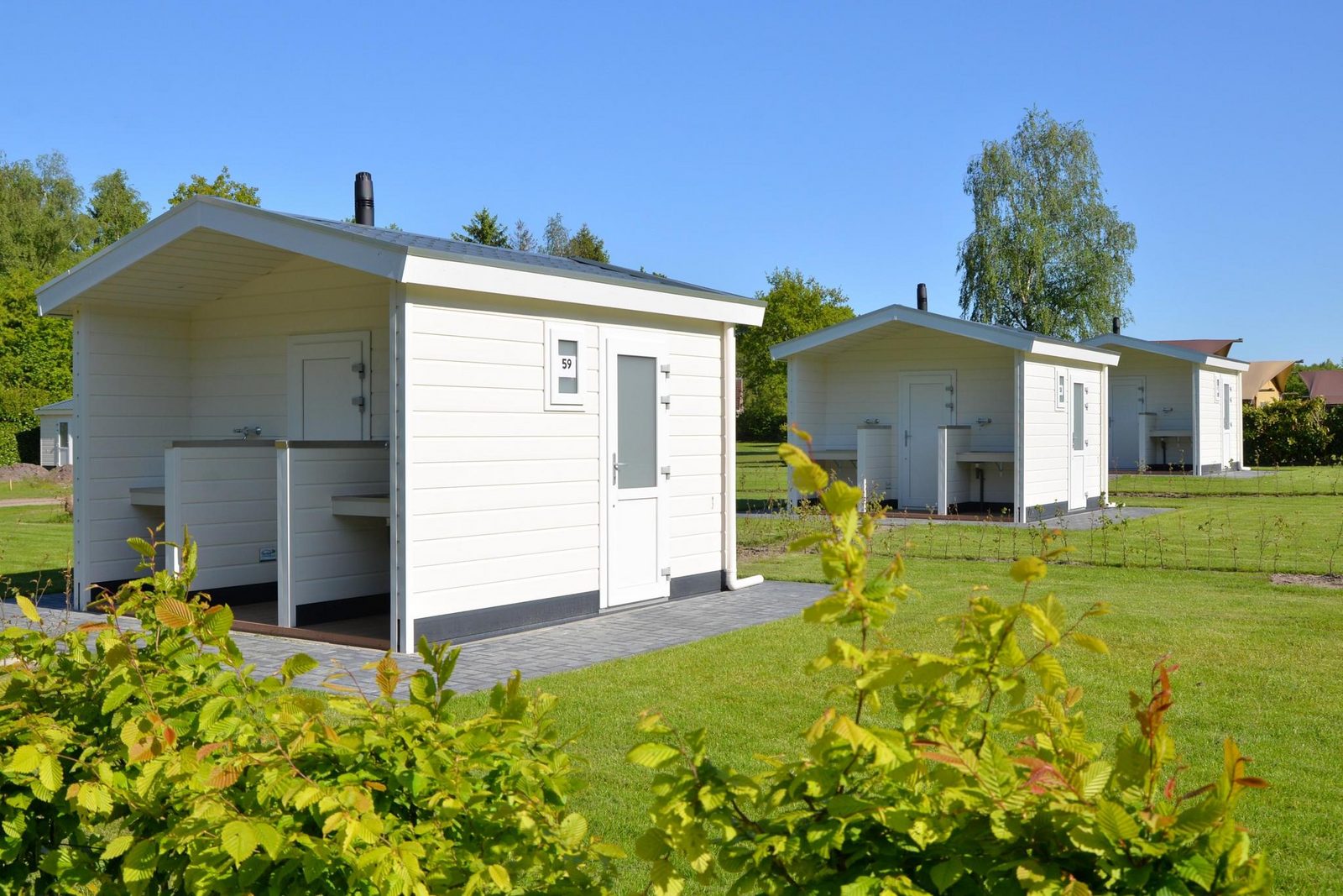 Kampeerplaats met privé- sanitair