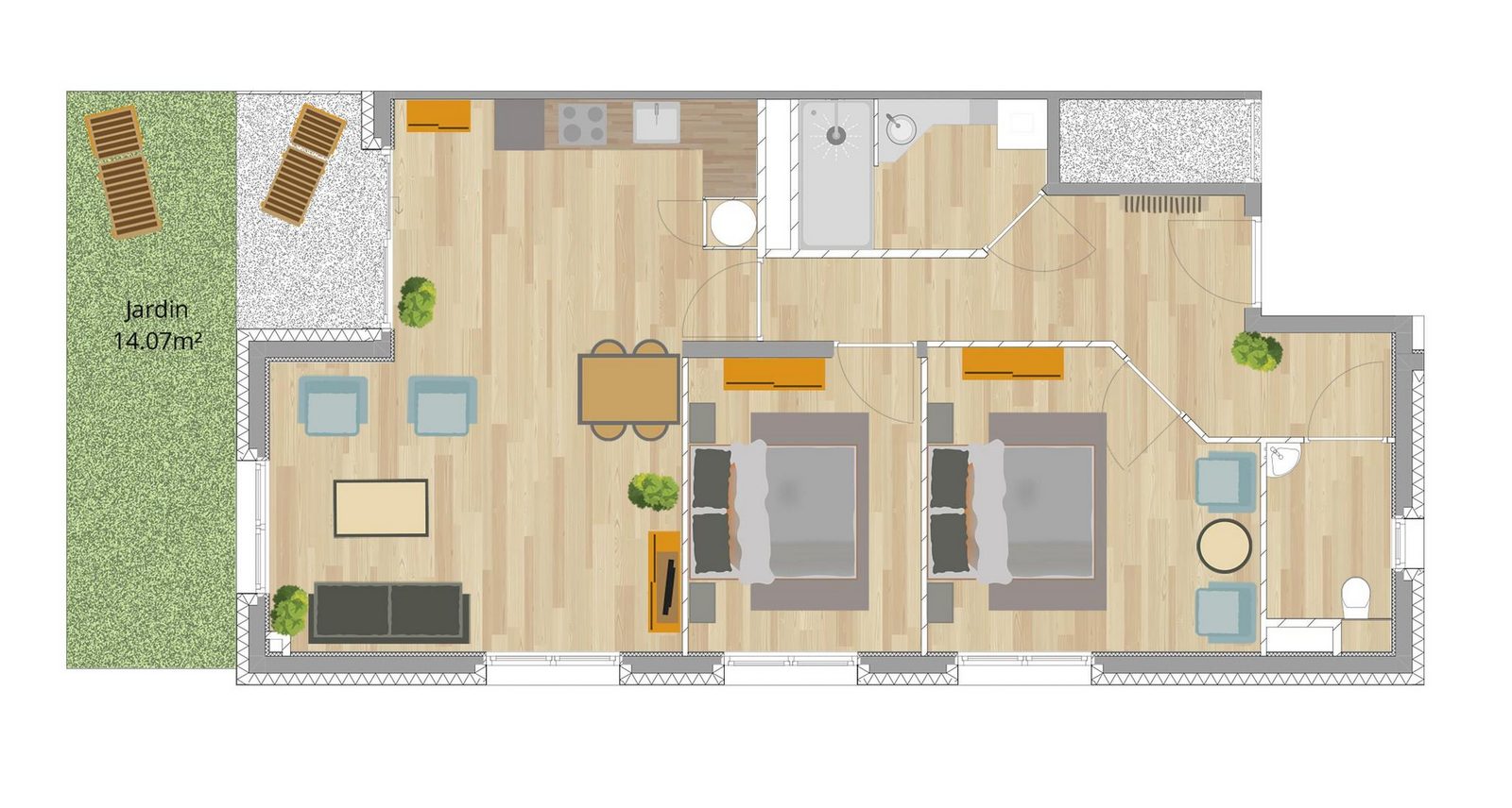 3-kamer appartement | 6 personen, Méri-Bellecombe 204