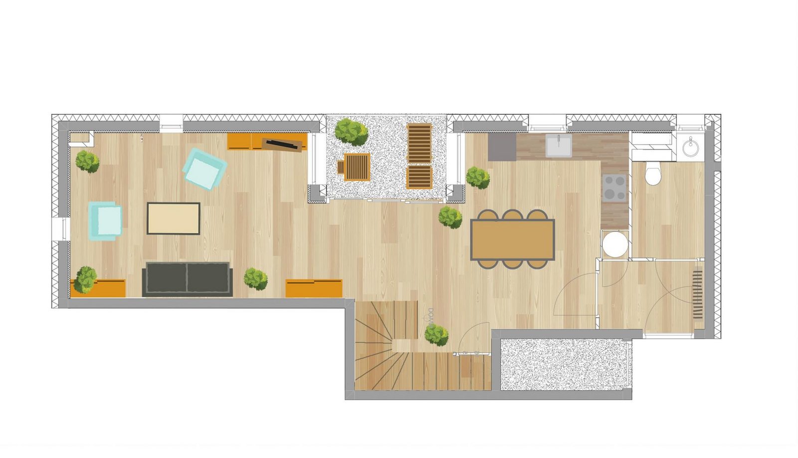 3-kamer appartement (duplex) | 8 personen, Méri-Bellecombe 503