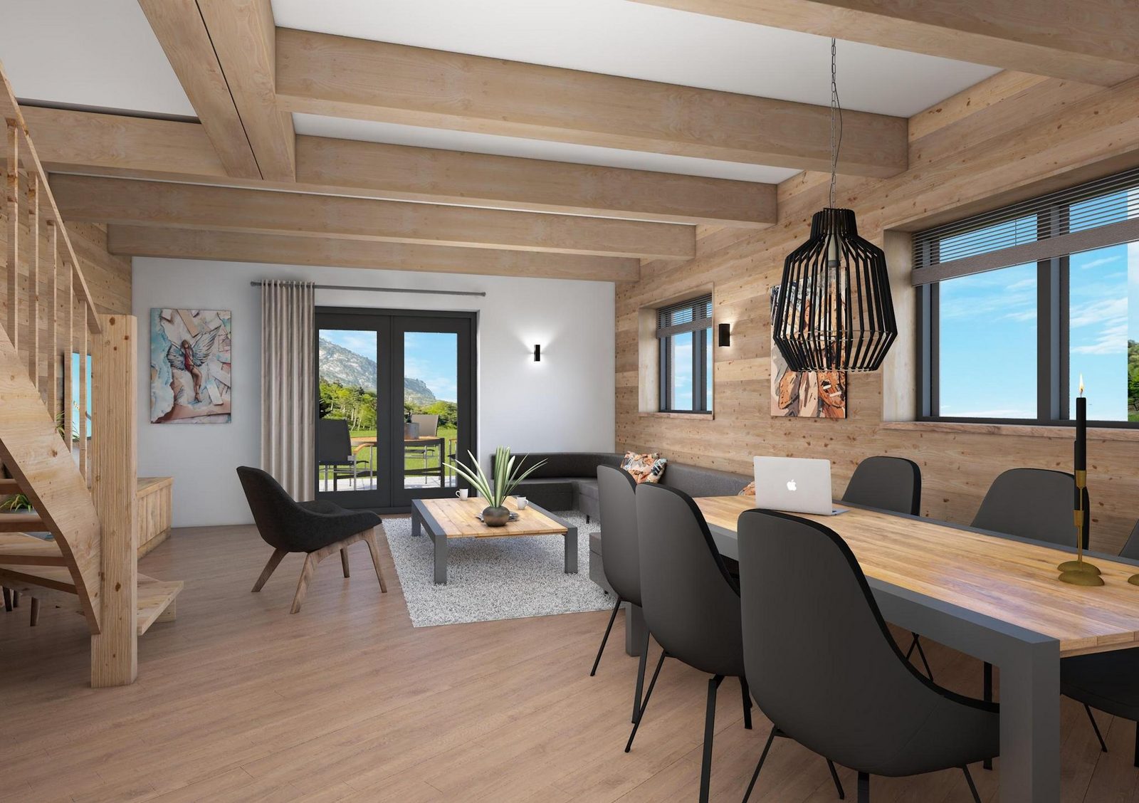 Two nature chalets for 6