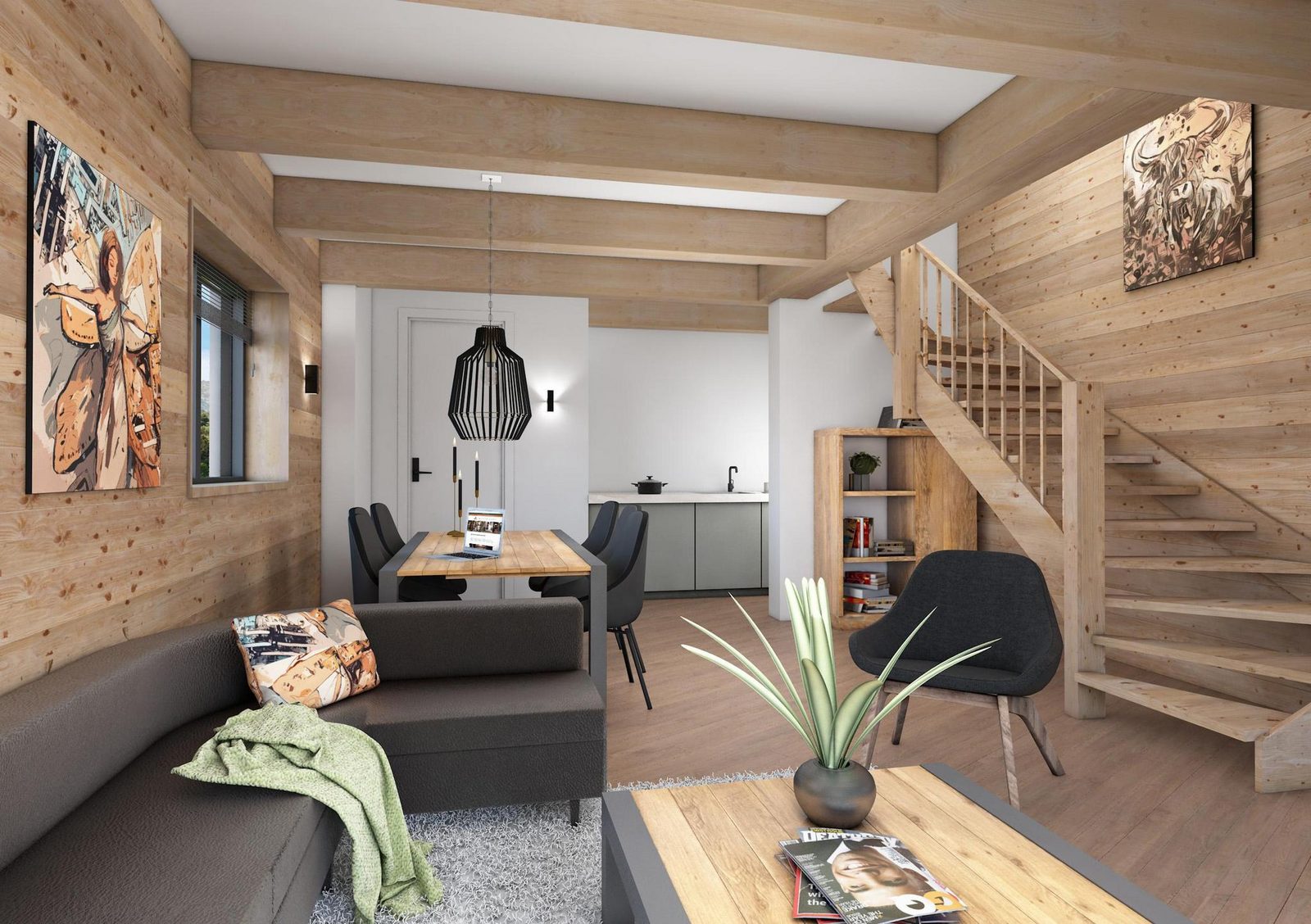 Two spa nature chalets for 6
