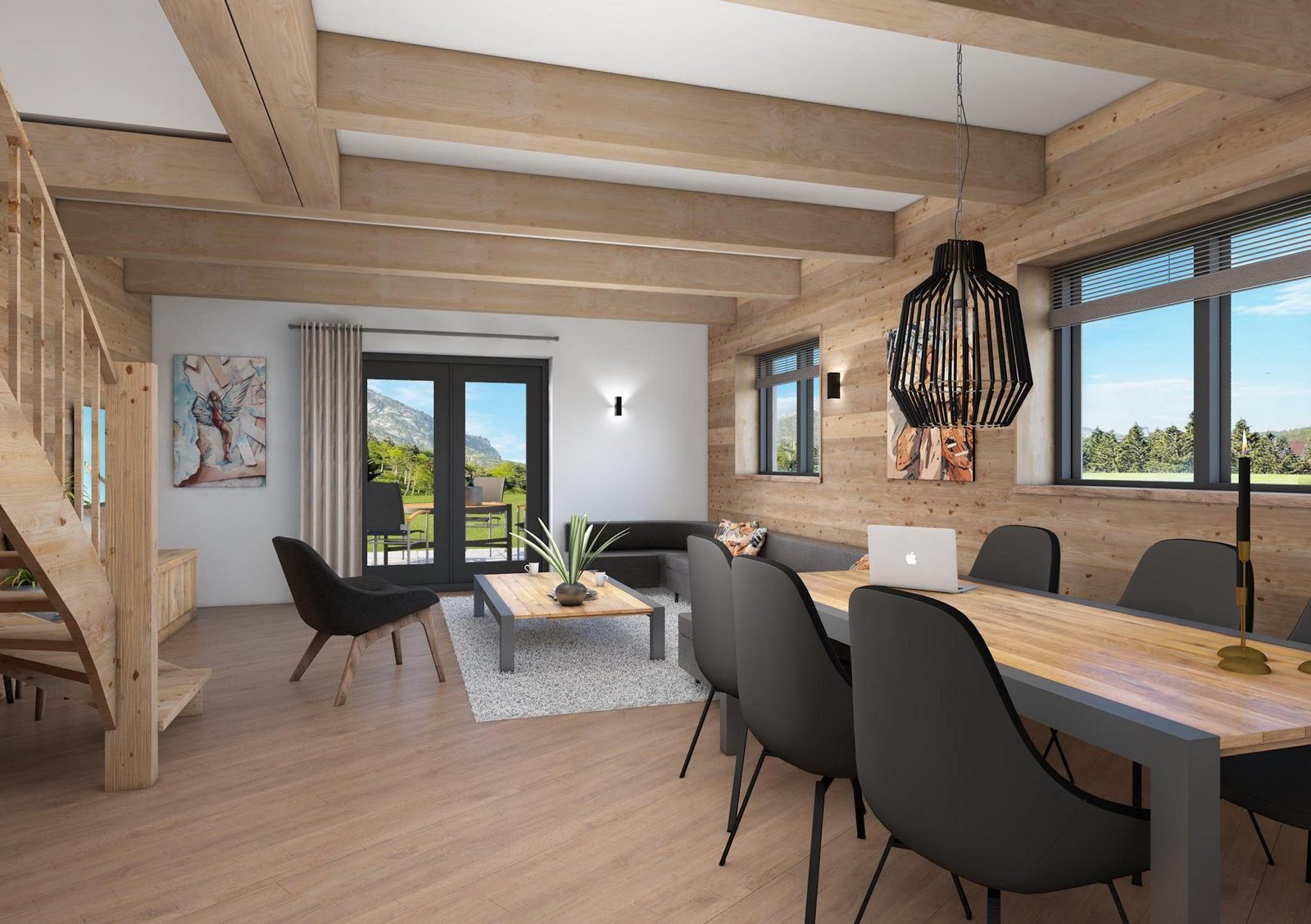 Two spa nature chalets for 6