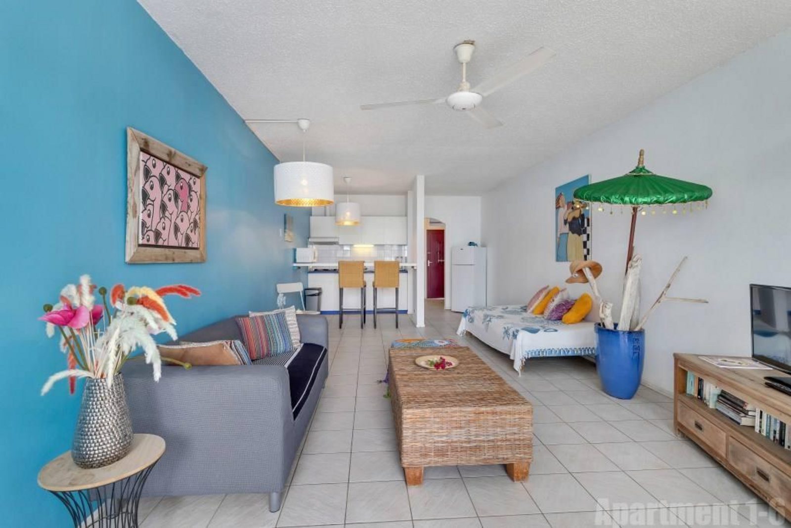 Bonaire Oceanfront 1-slaapkamer begane grond