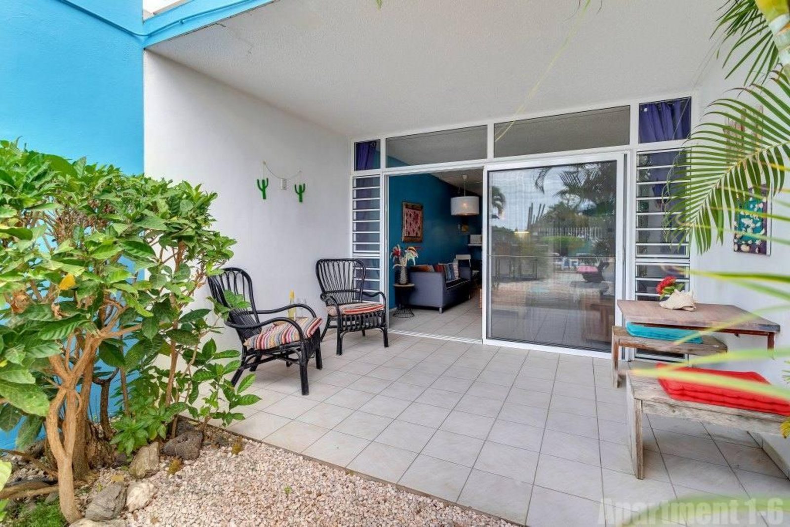 Bonaire Oceanfront 1-slaapkamer begane grond