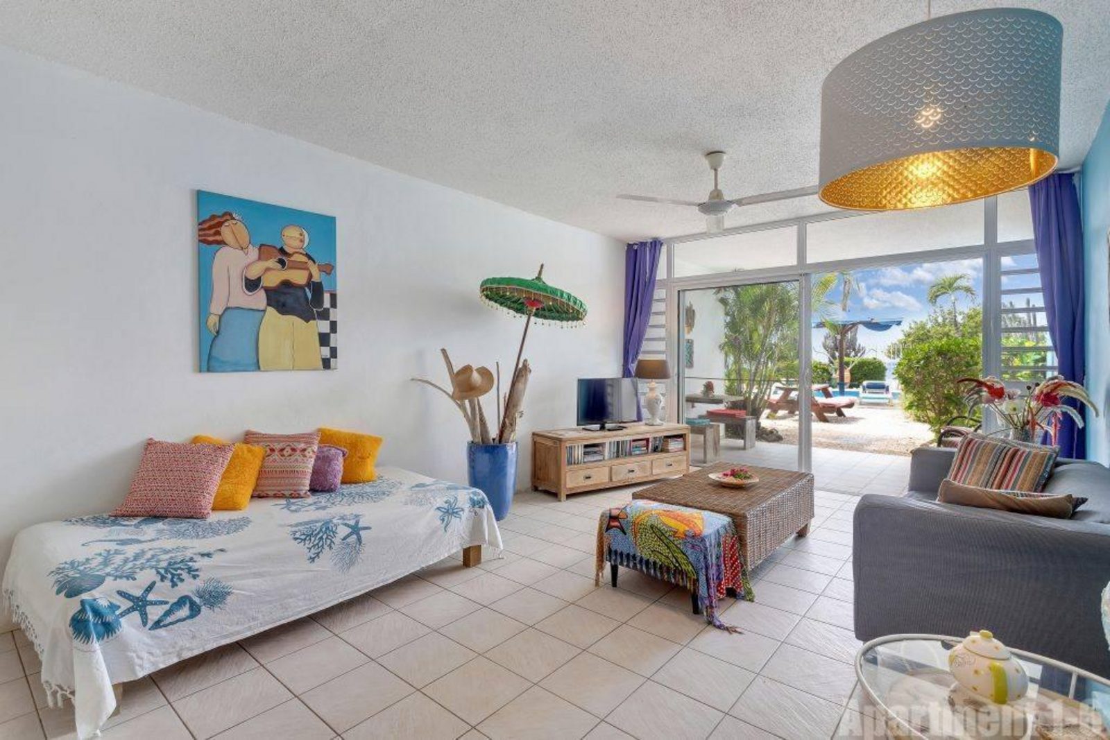 Bonaire Oceanfront 1-slaapkamer begane grond