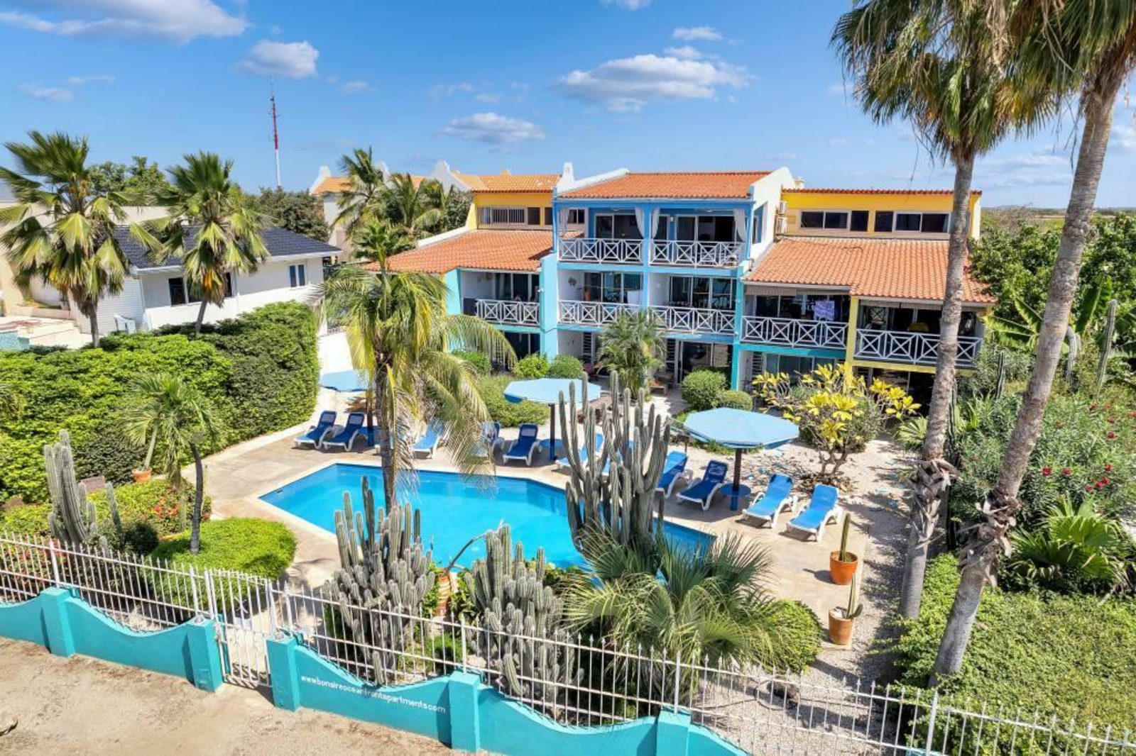 Bonaire Oceanfront 1-slaapkamer begane grond