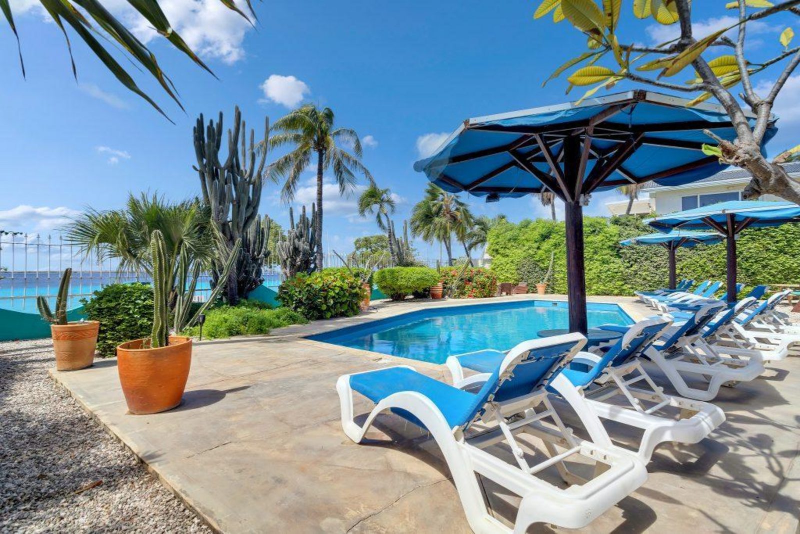 Bonaire Oceanfront 1-slaapkamer begane grond