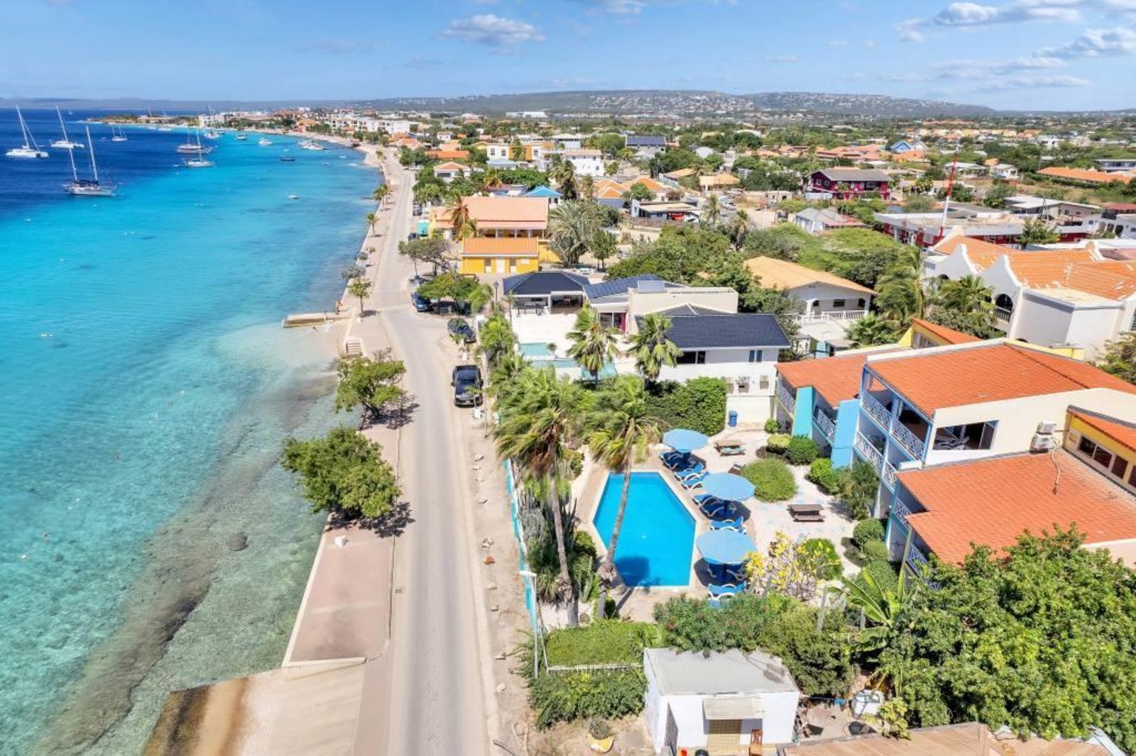 Bonaire Oceanfront 1-slaapkamer begane grond