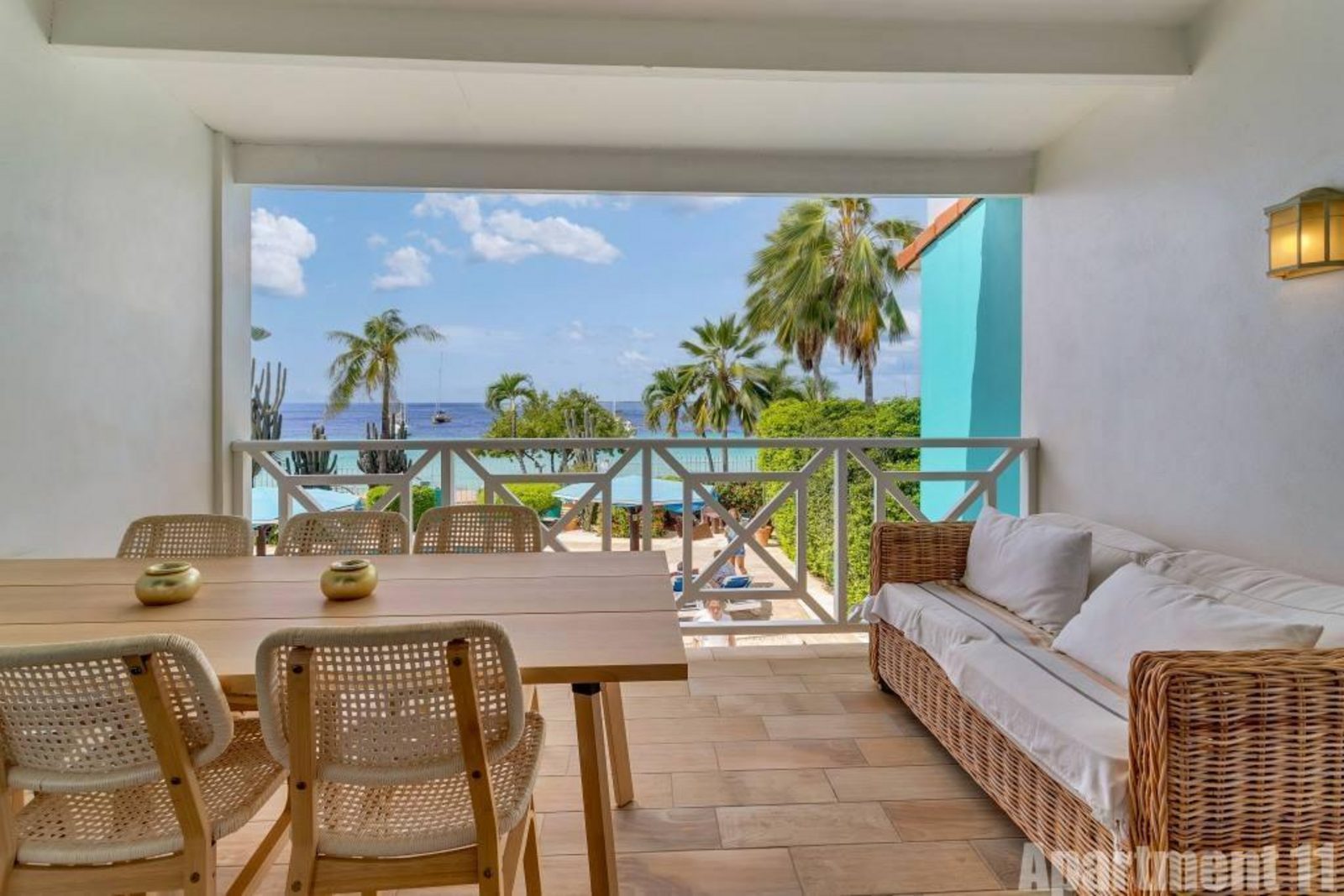Bonaire Oceanfront 2-bedroom Apartment