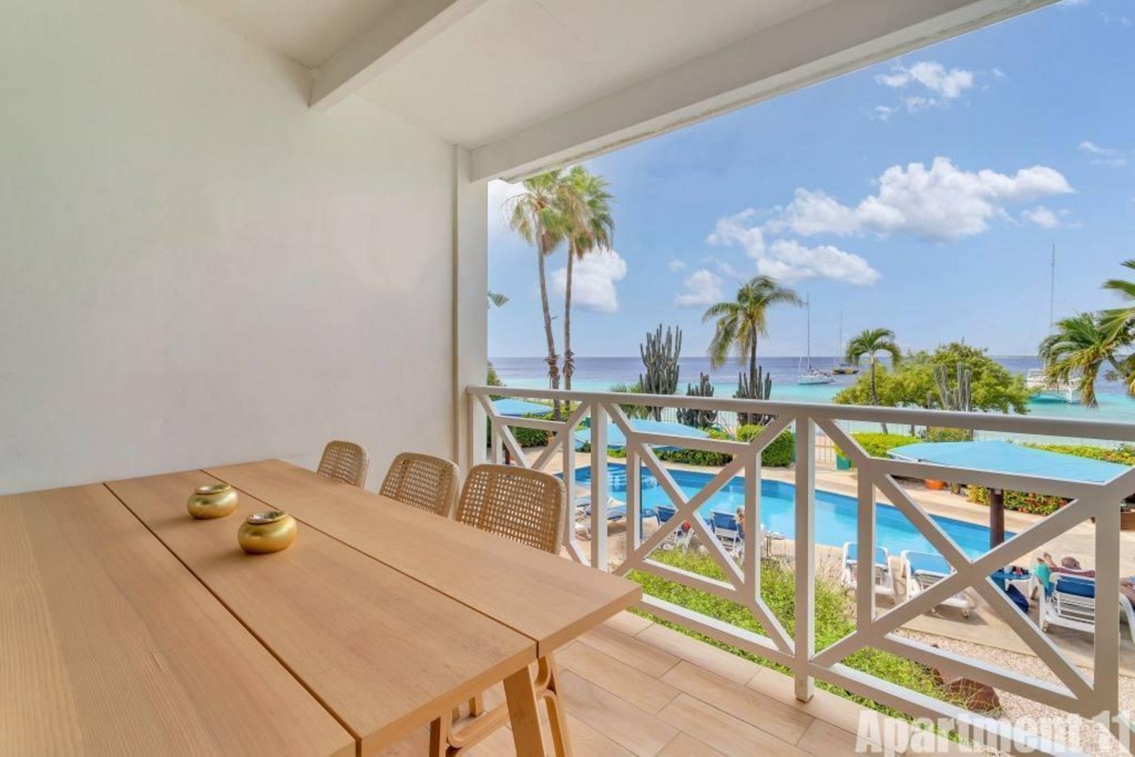 Bonaire Oceanfront 2-bedroom Apartment