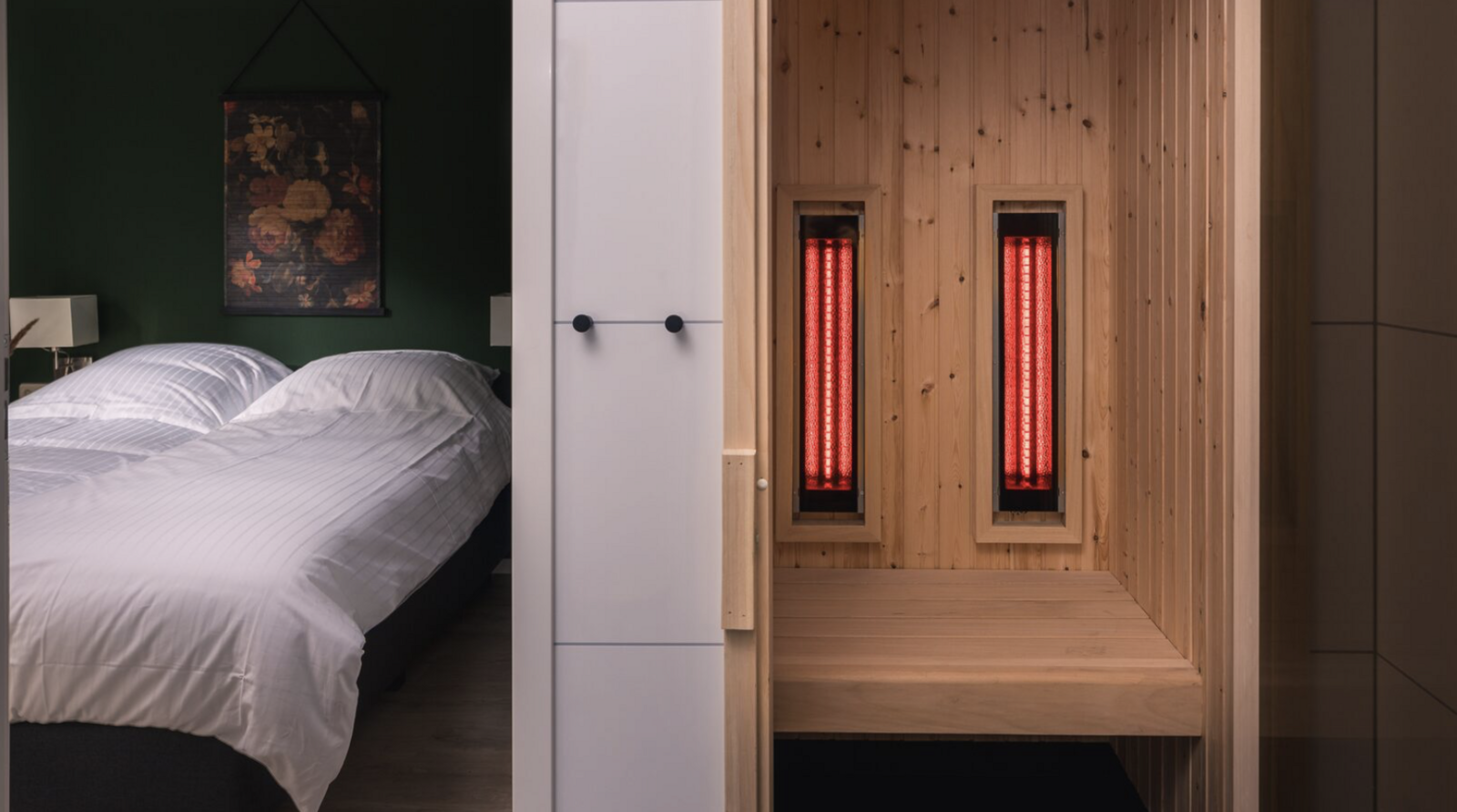 Kubus Lodge met infrarood cabine