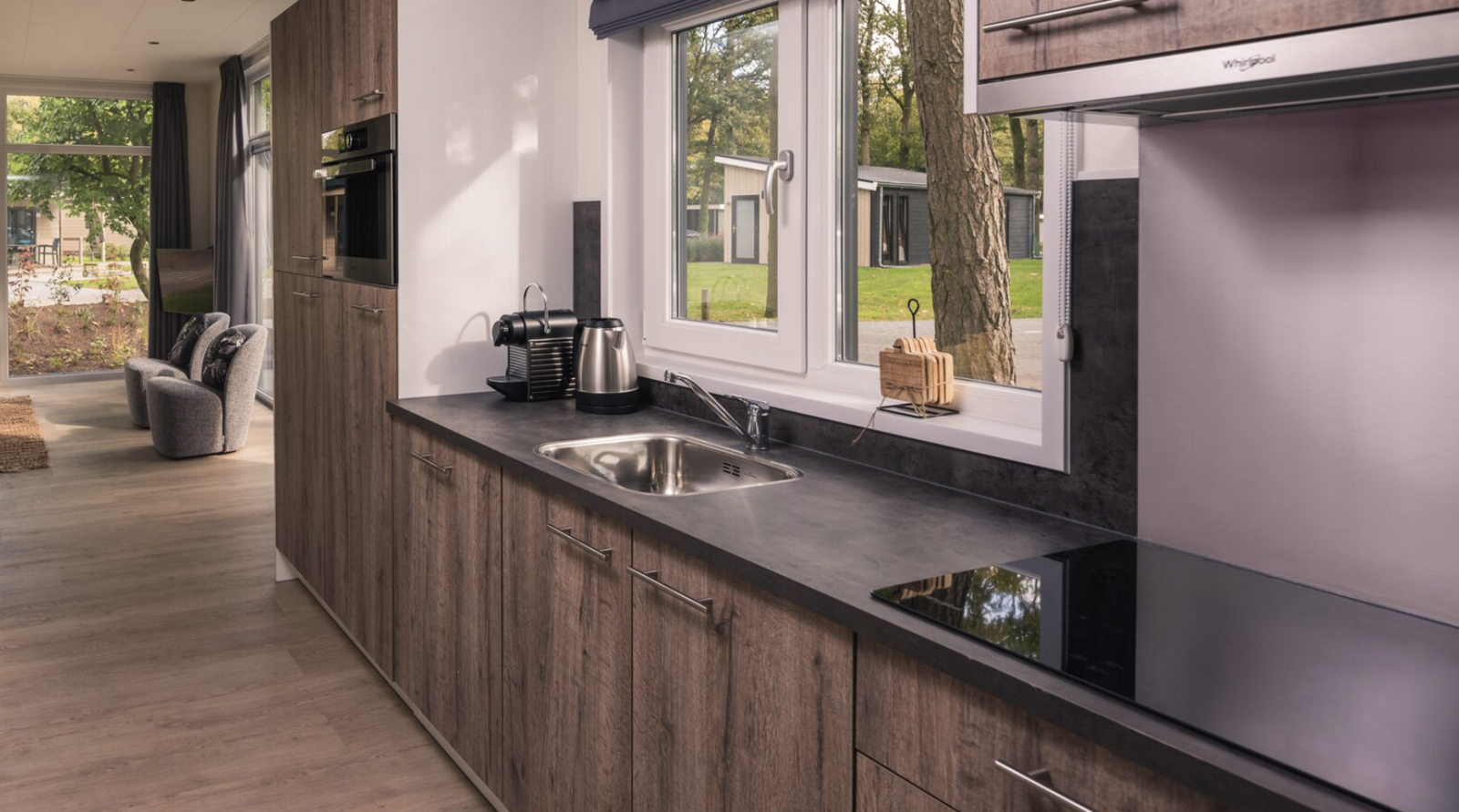 Kubus Lodge met infrarood cabine