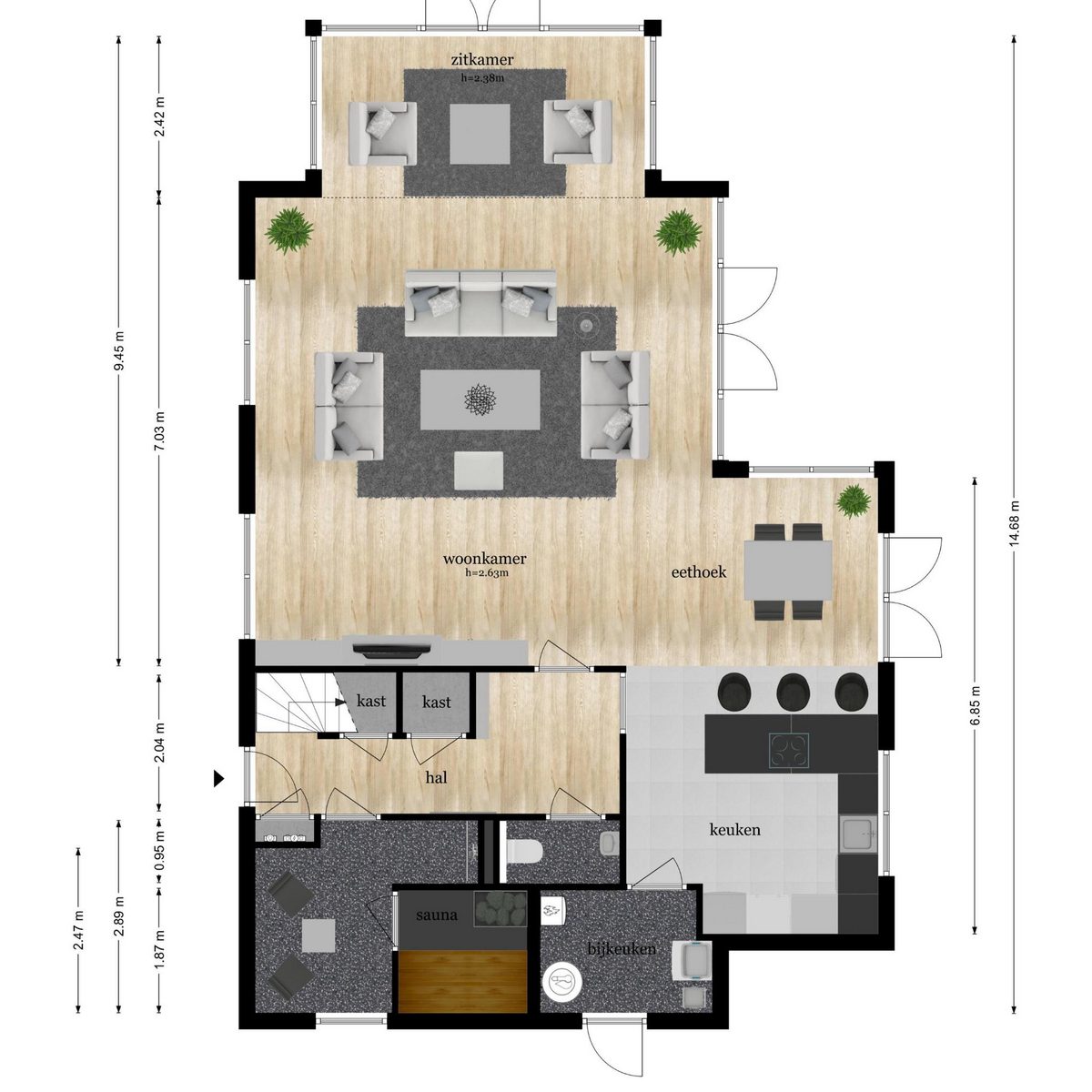 Meervilla Deluxe- 8 personen 