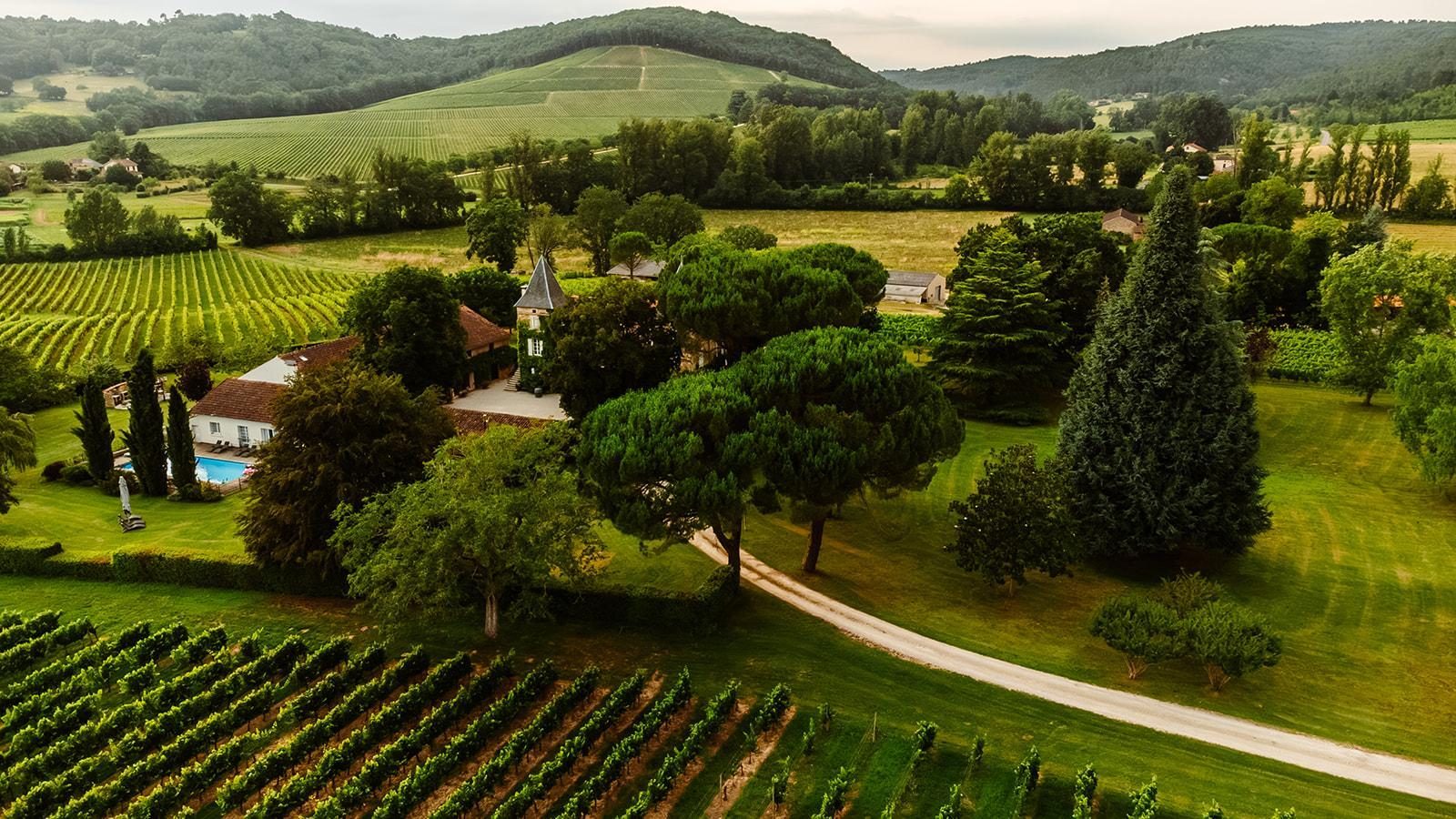 Chateau Prayssac - C vakantiehuis op wijndomein met zwembad  