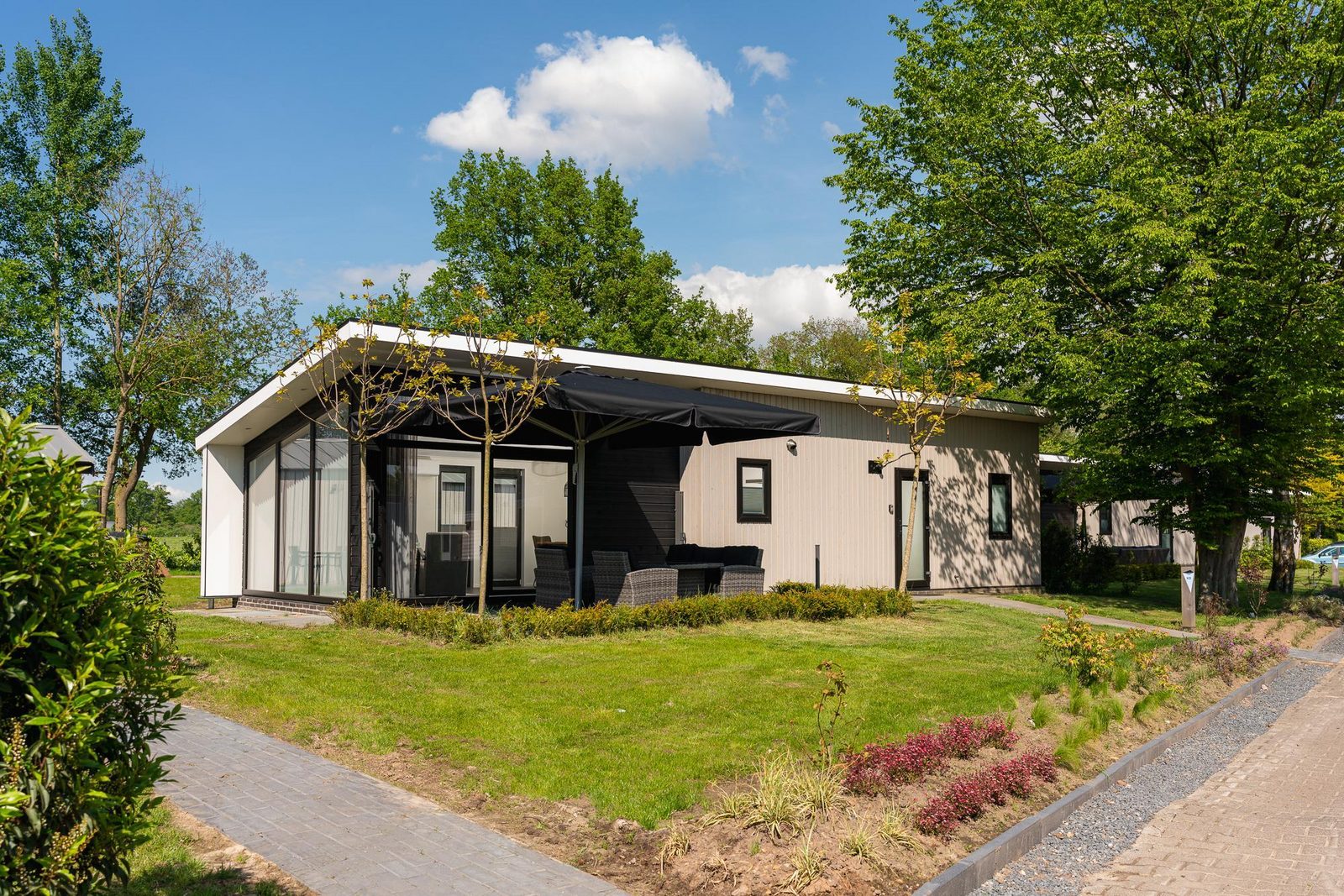 Bos Lodge met privé sauna - 4 personen