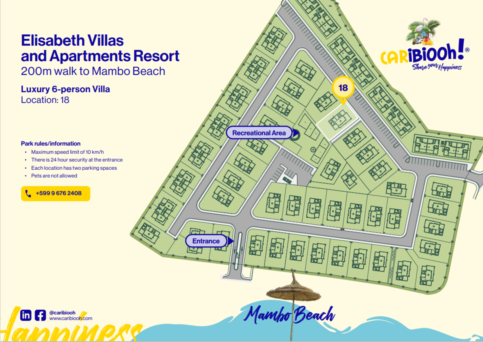 Villa Solana met privézwembad,  Mambo Beach