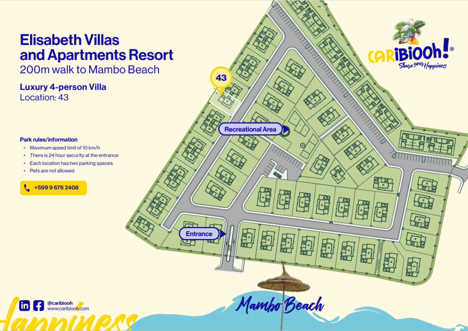 Villa Cuarenta-Y-Tres, Mambo Beach 