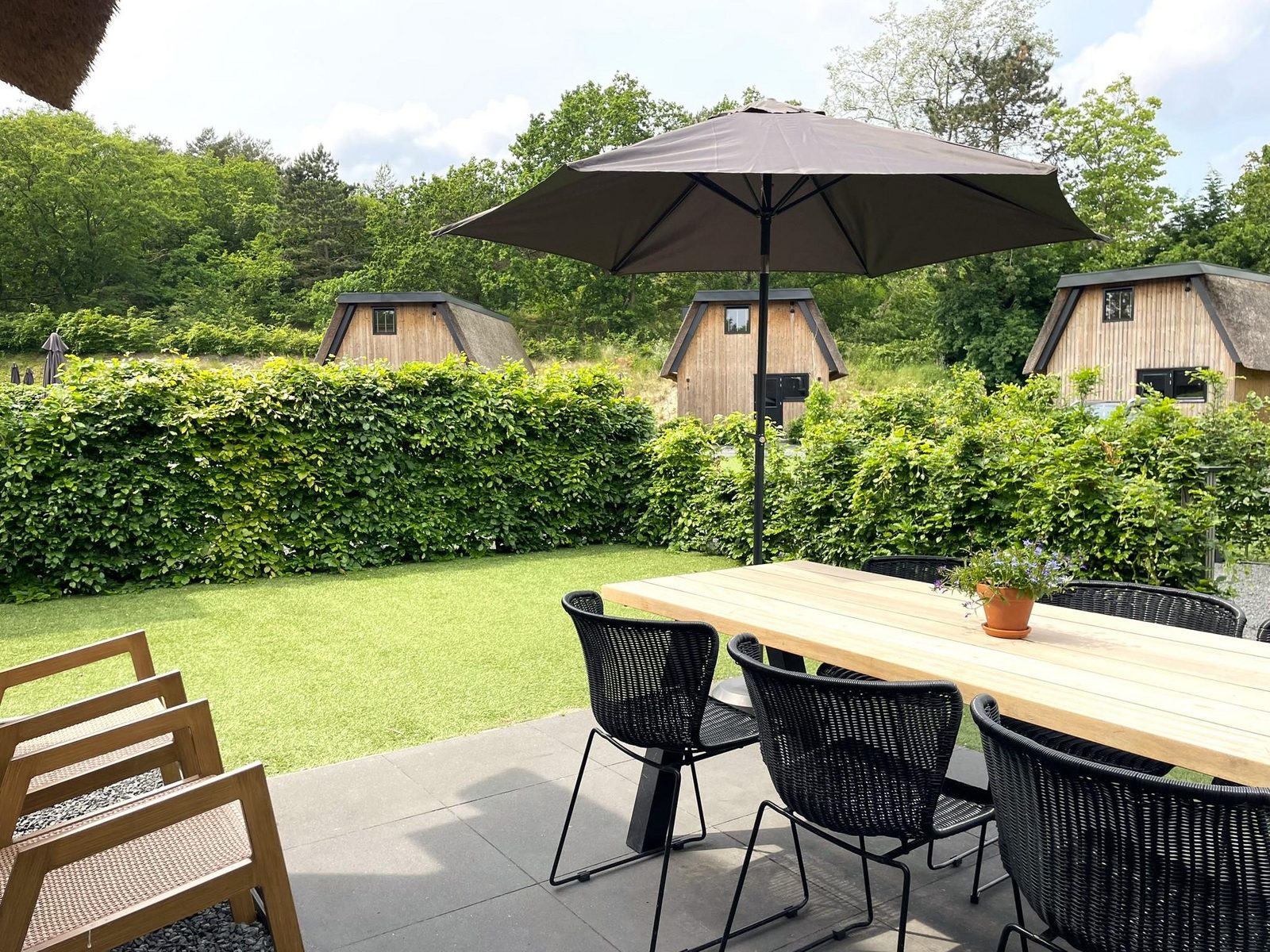 Dünenlodge für 6 Personen mit Ladestation & extra Parkplatz