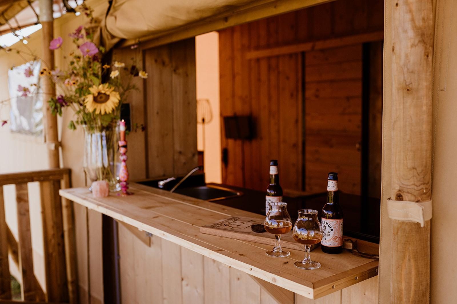 5-person glamping tent with airconditioning