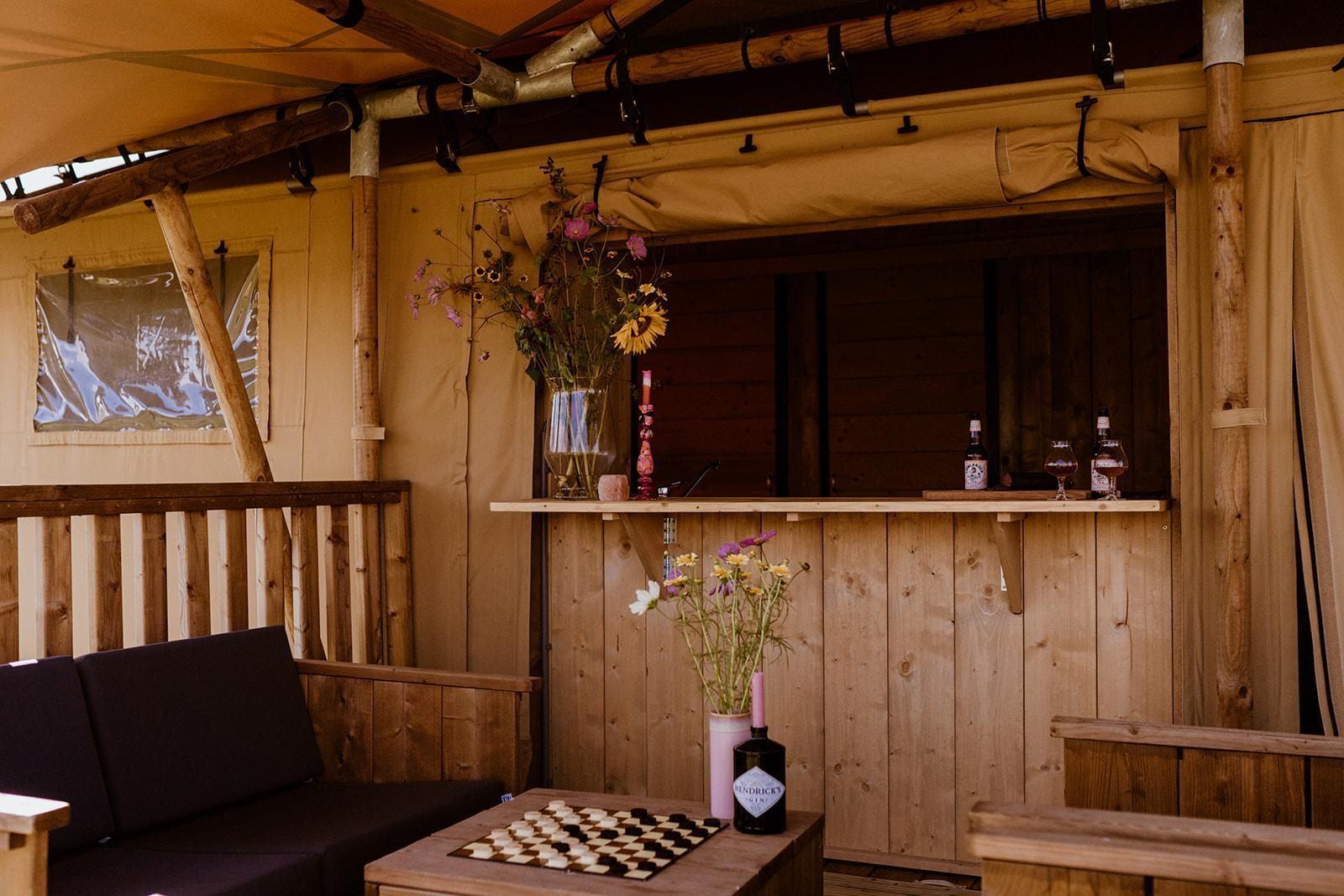 5-person glamping tent with airconditioning