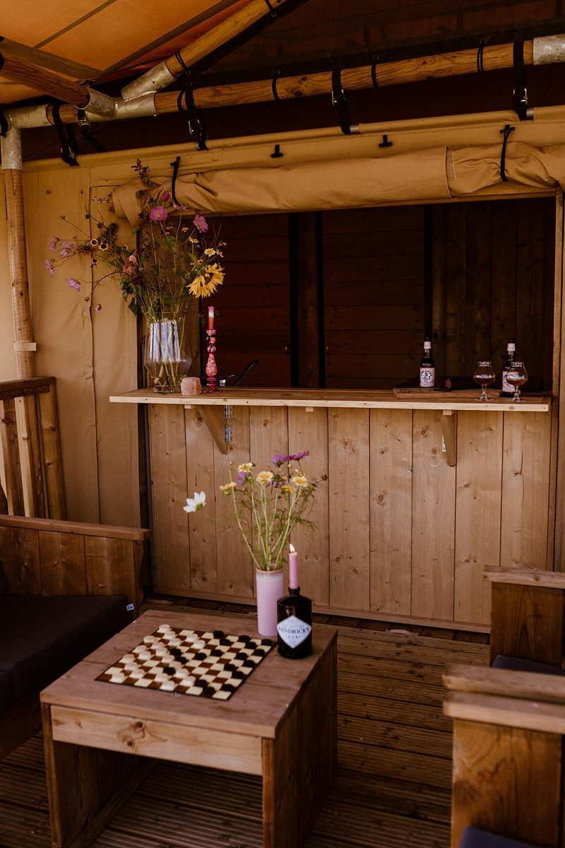 5-person glamping tent with airconditioning