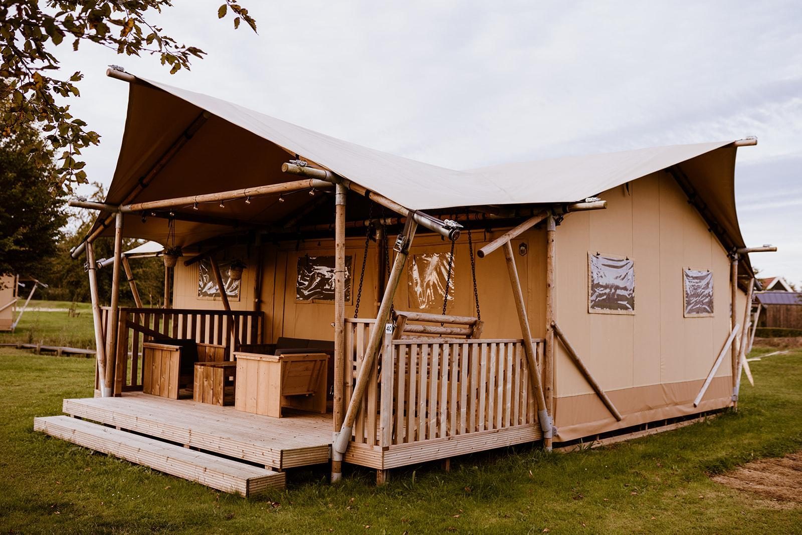 5-person glamping tent with airconditioning