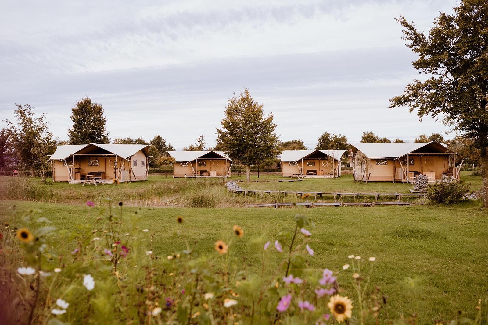 5-person glamping tent with airconditioning