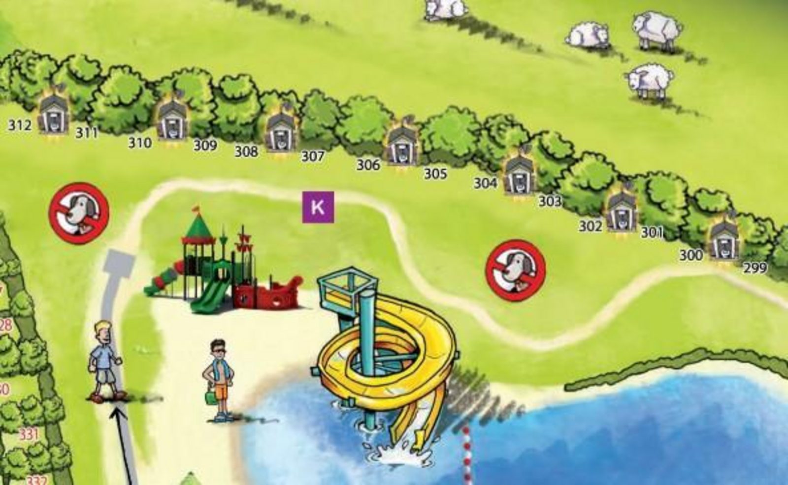 Luxe kampeerplaats met nieuw privé sanitair