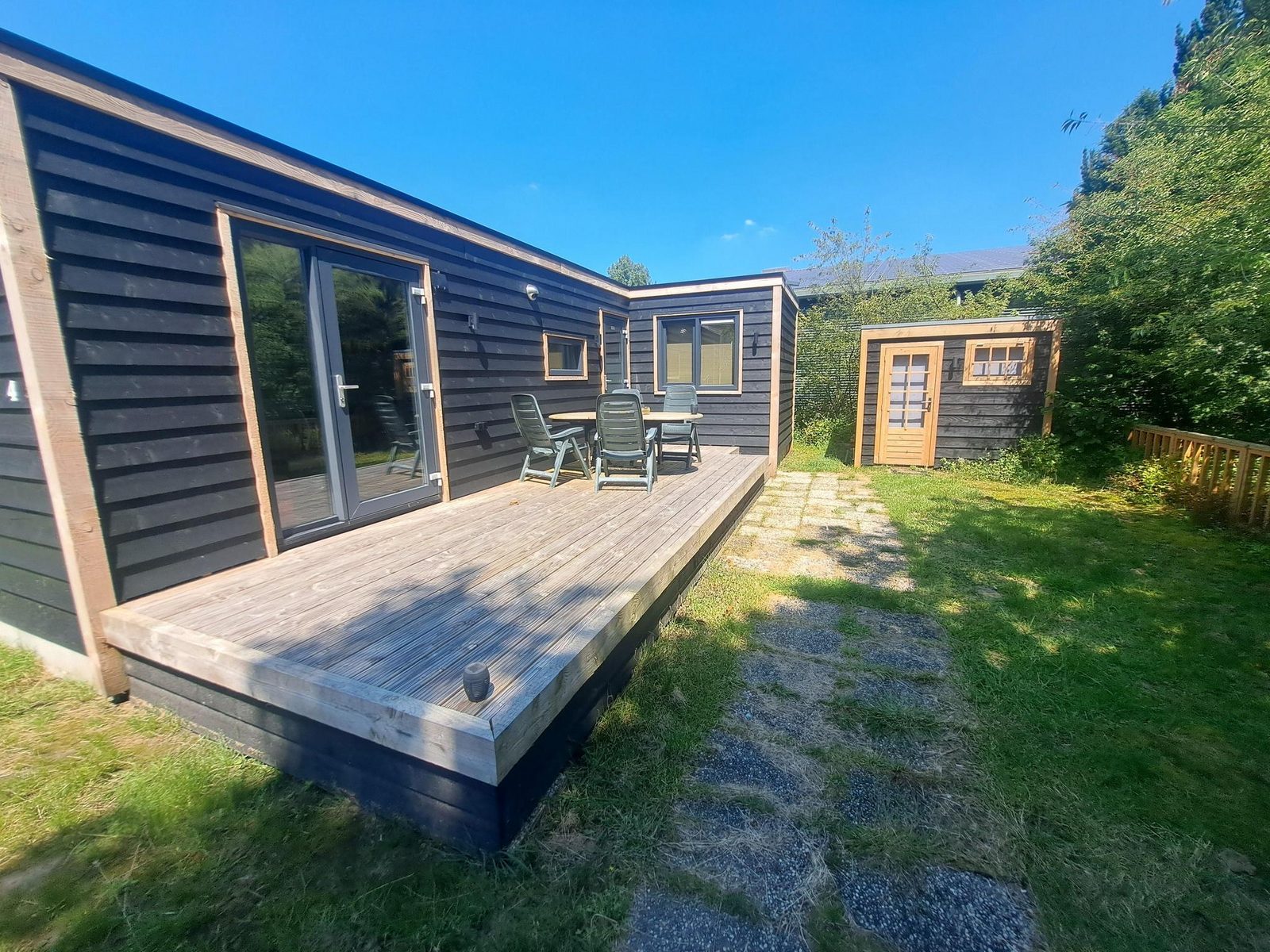 Chalet 45m2 H met airco | 4 - 6 persoons (Blokhut met stapelbed)