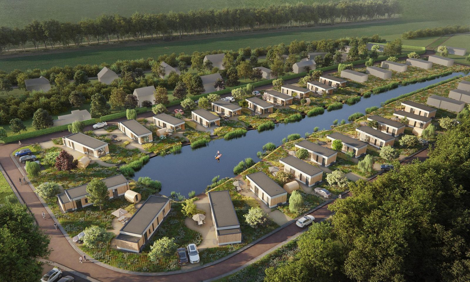 Waterlodge 2 Deluxe met sauna en hottub