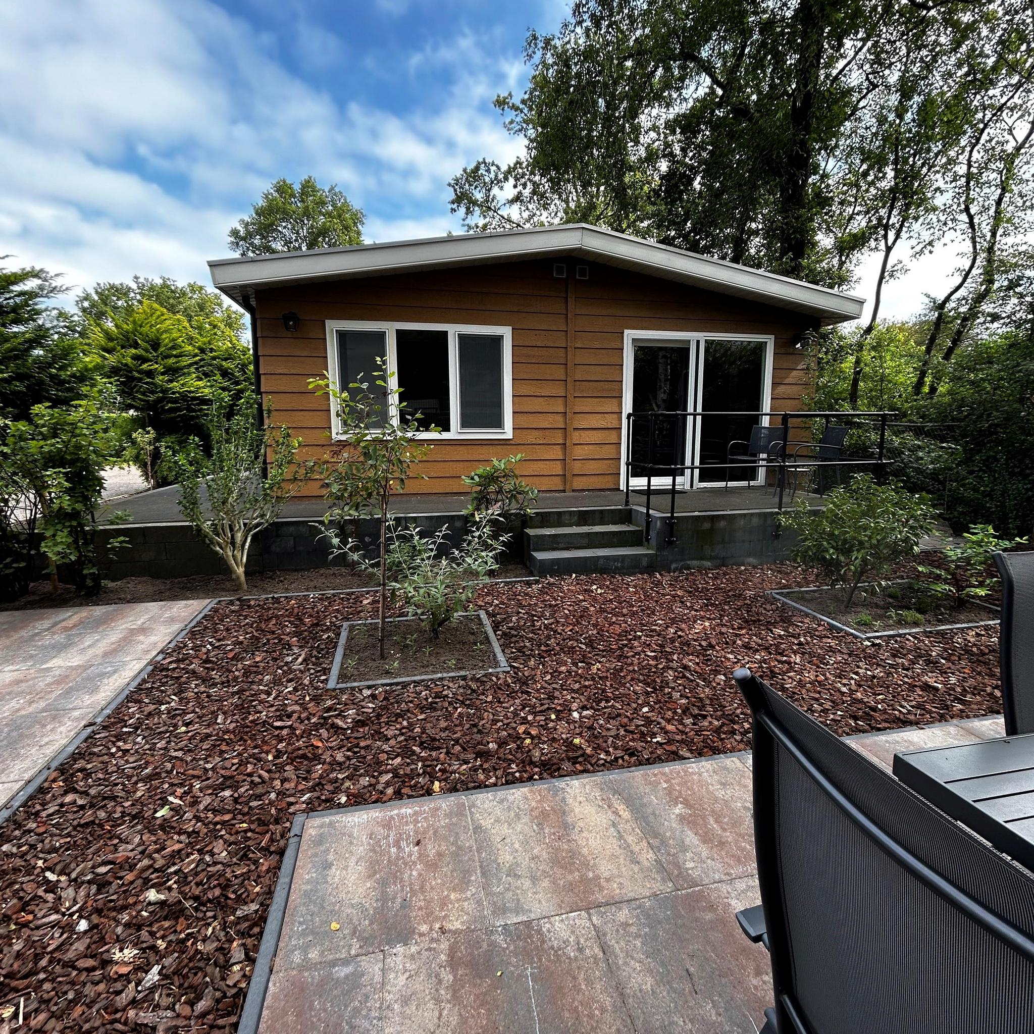 Vrijstaand chalet voor 5 personen, volledig ingericht.