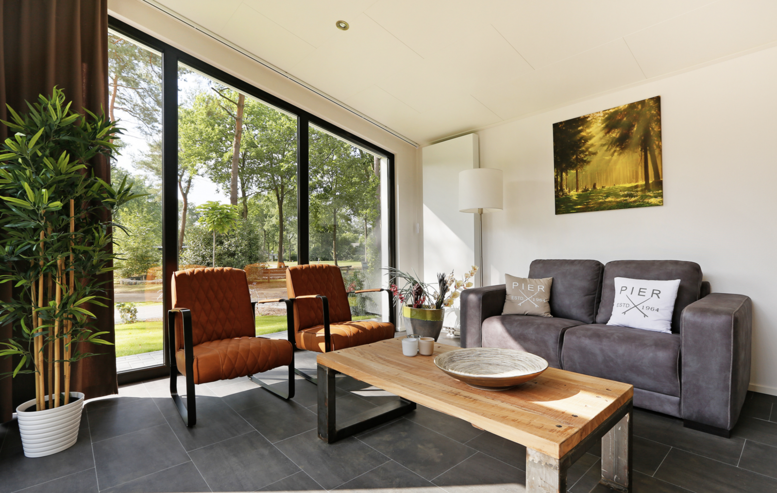 Bos Lodge met privé-sauna en hottub - 4 persoons