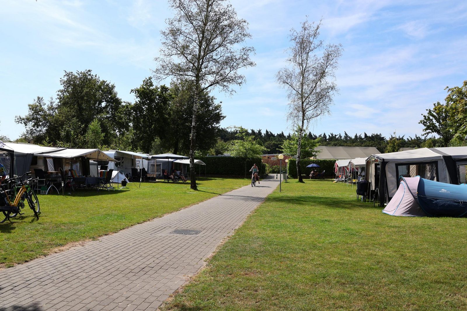 Kampeerplaats privé sanitair luxe