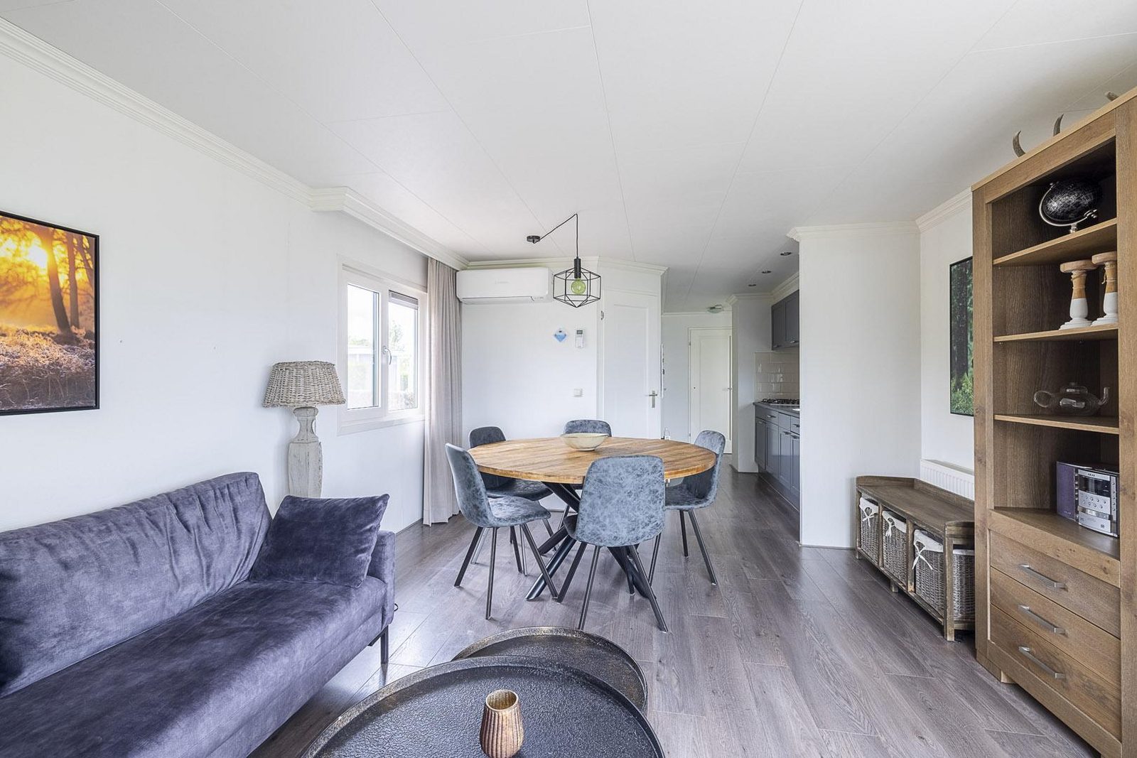 Unterkunft für sechs Personen mit Außensauna & Blick auf das Veluwemeer, drei Schlafzimmer
