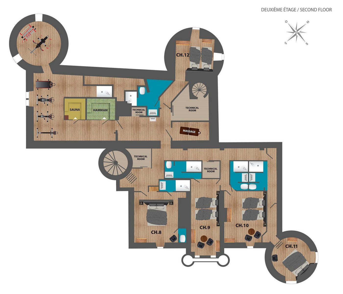 Chateau de Burnand - nieuw in 2024 kasteel vakantiehuis