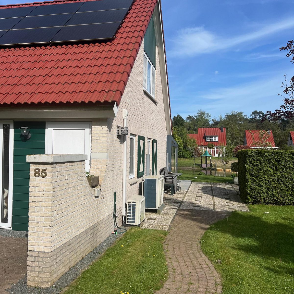 Bungalow met luxe tuinkamer en uitzicht op speelvijver - 5 personen