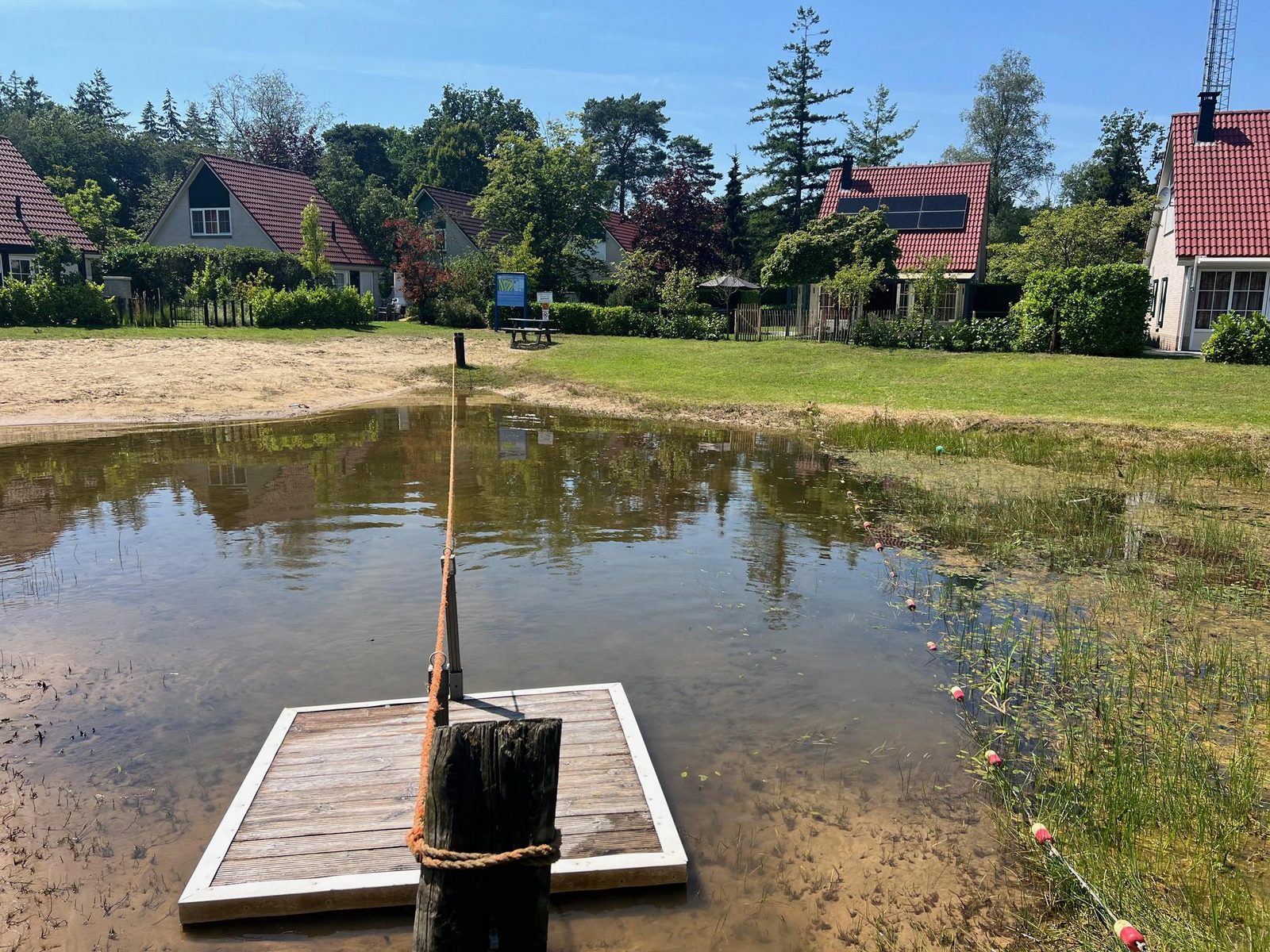 Bungalow met luxe tuinkamer en uitzicht op speelvijver - 5 personen